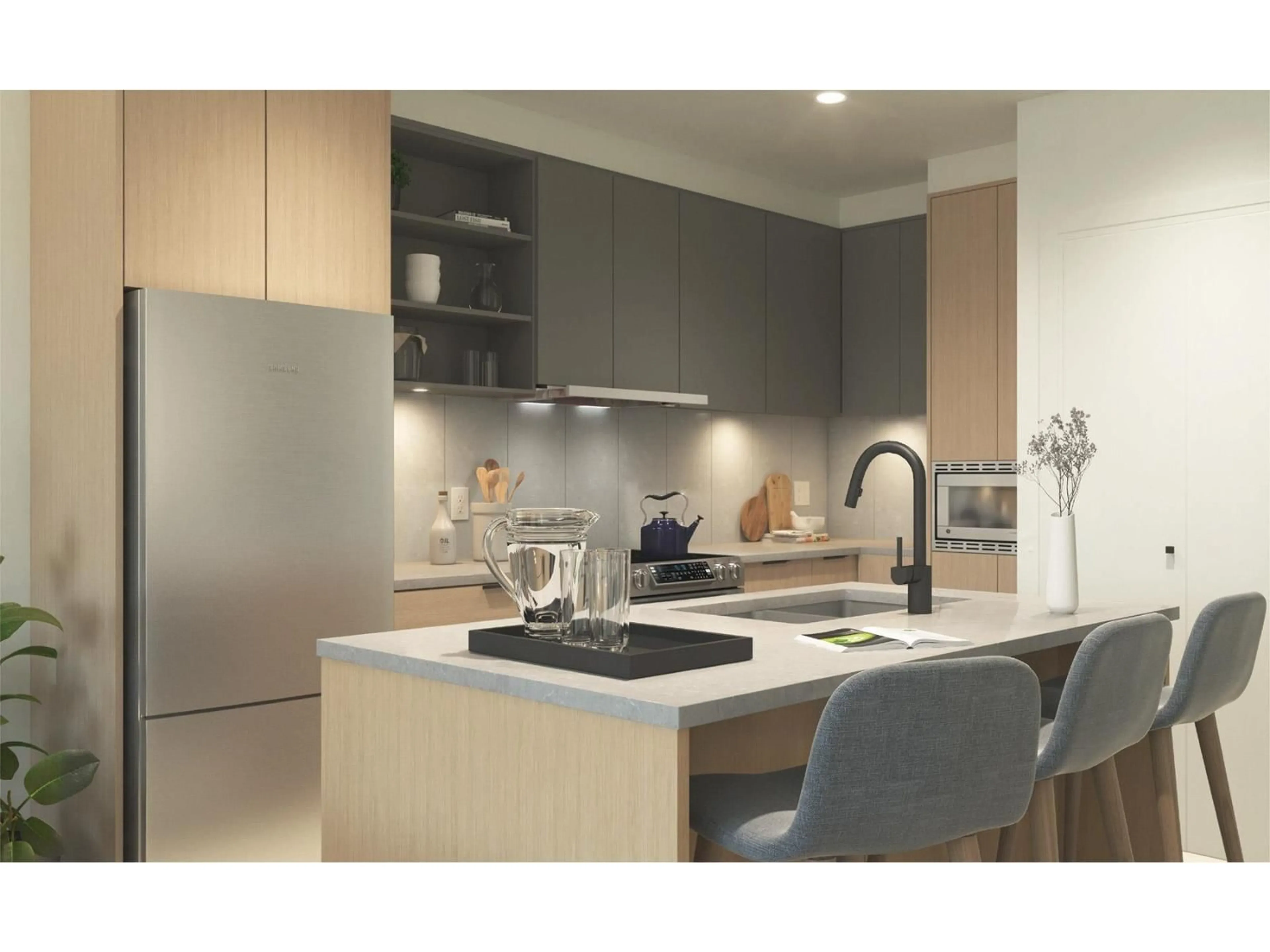 Contemporary kitchen, unknown for 409 - 13439 94A AVENUE, Surrey British Columbia V3V0G9