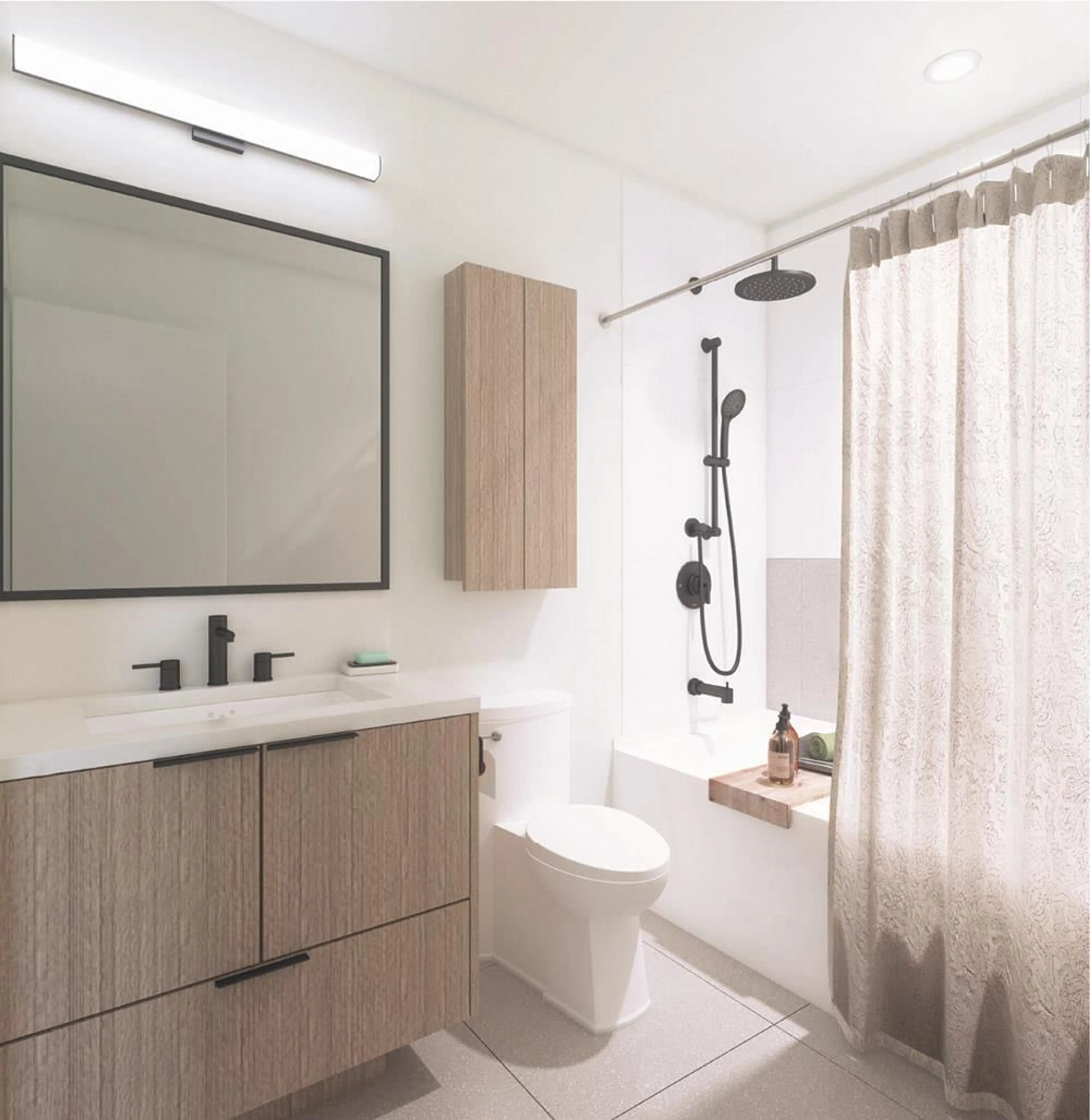 Contemporary bathroom, ceramic/tile floor for 409 - 13439 94A AVENUE, Surrey British Columbia V3V0G9