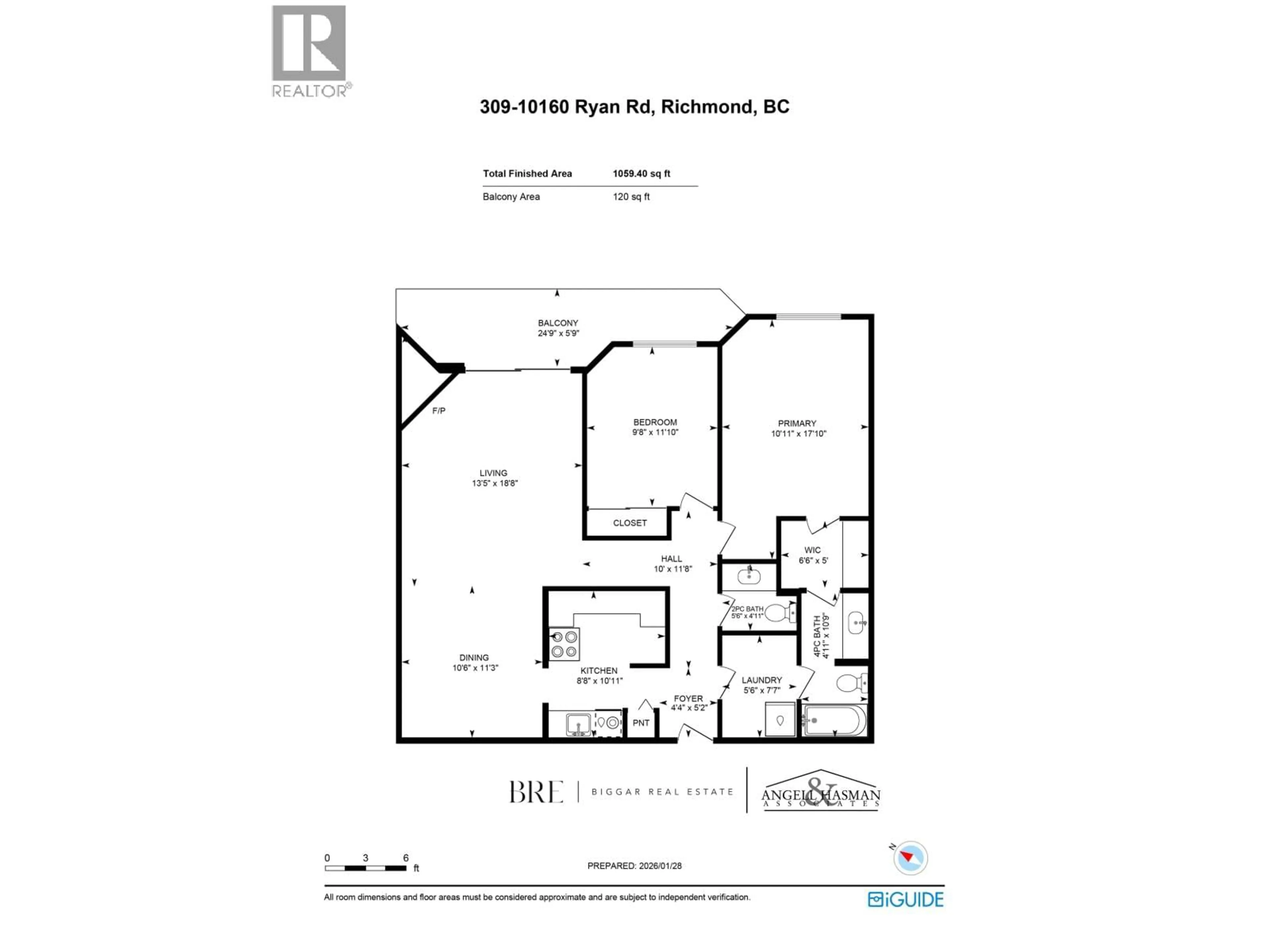 Floor plan for 309 - 10160 RYAN ROAD, Richmond British Columbia V7A4P9