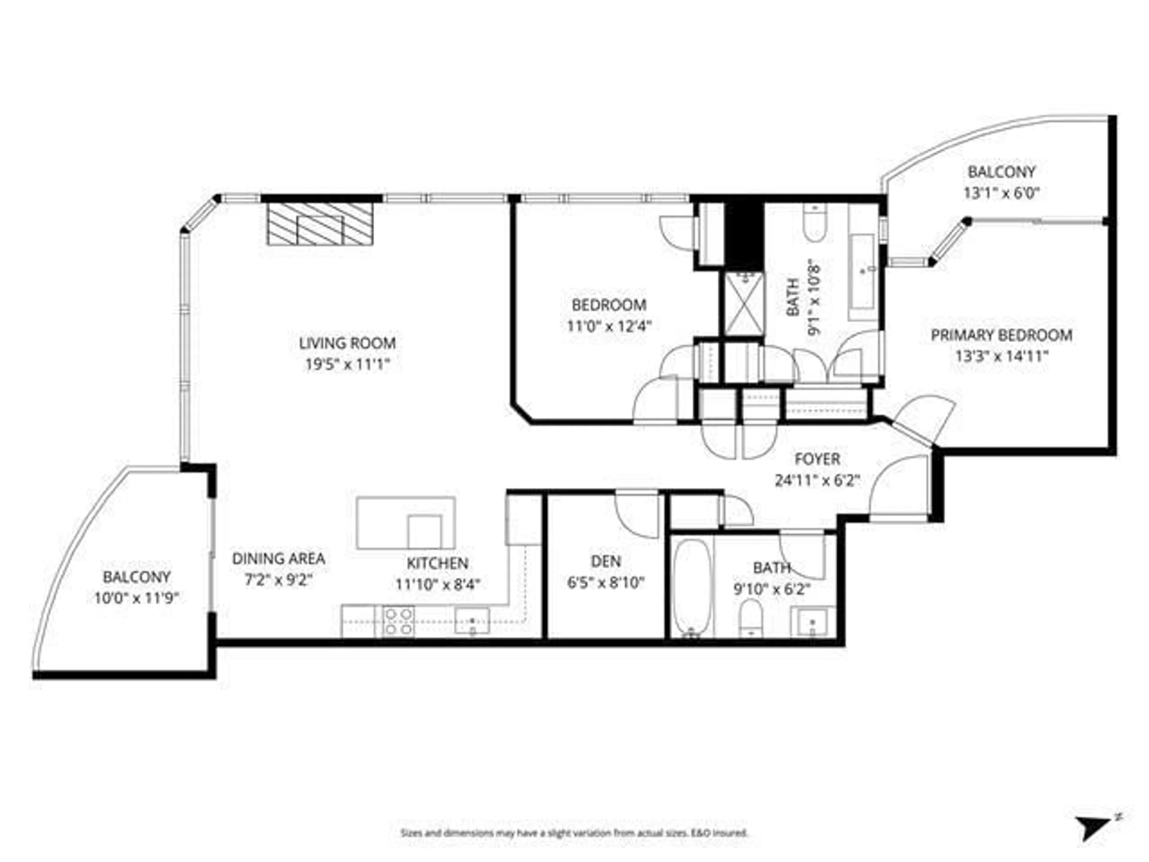 Floor plan for 504 - 32330 SOUTH FRASER WAY, Abbotsford British Columbia V2T1X1