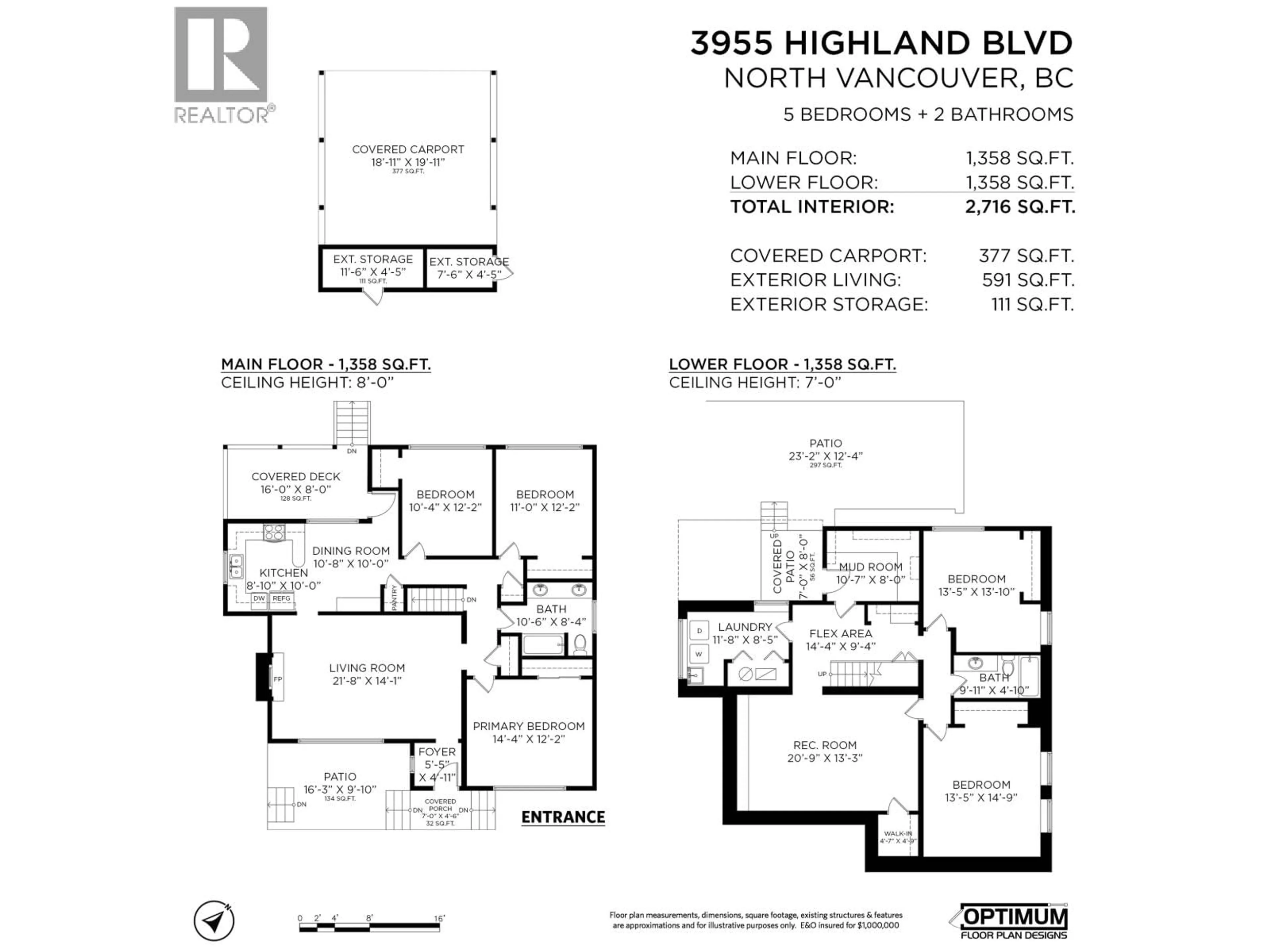 Floor plan for 3955 HIGHLAND BOULEVARD, North Vancouver British Columbia V7R2Y7
