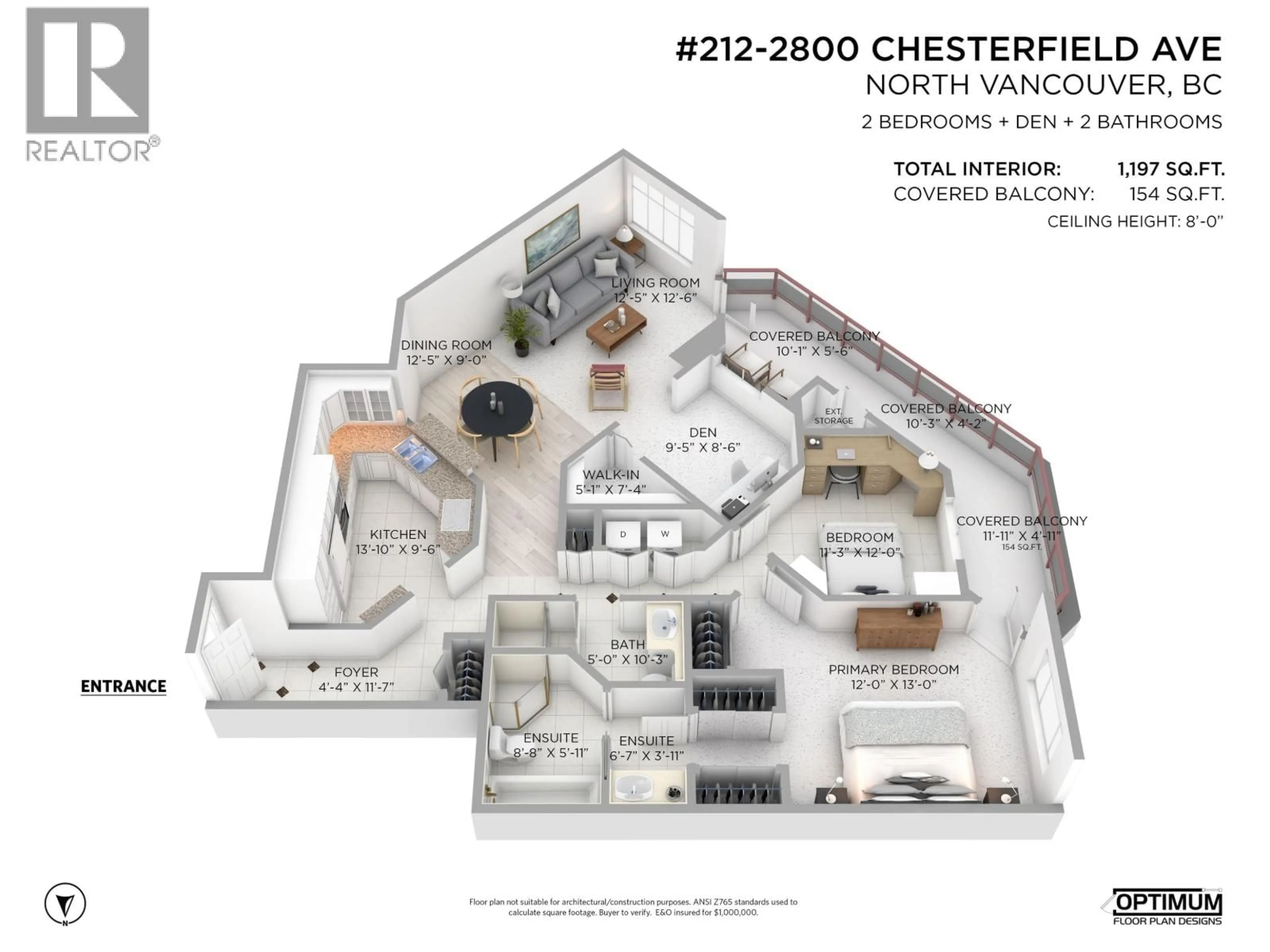 Floor plan for 212 - 2800 CHESTERFIELD AVENUE, North Vancouver British Columbia V7N4M1