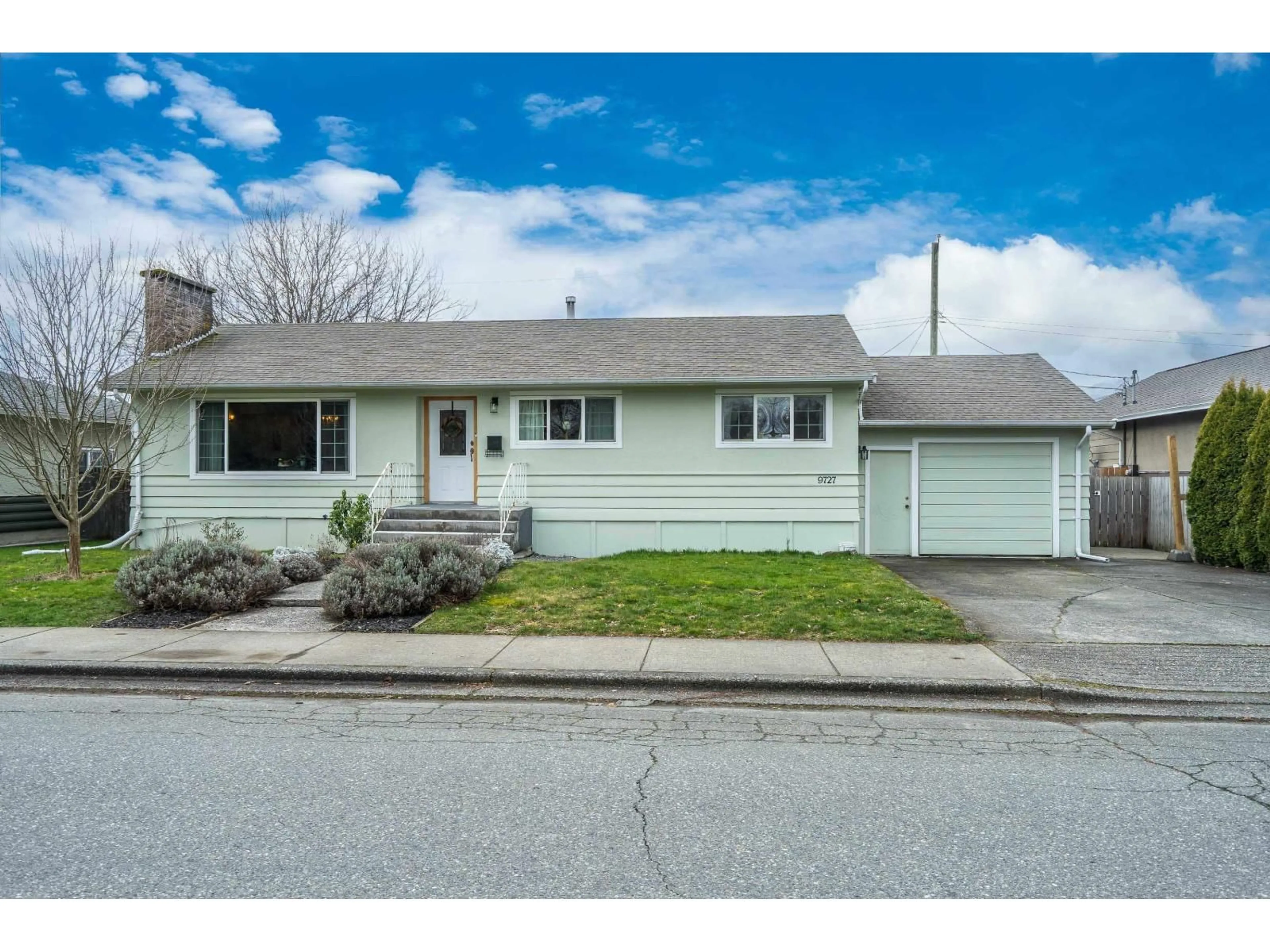 Home with vinyl exterior material, street for 9727 HAZEL STREET, Chilliwack British Columbia V2P5P1