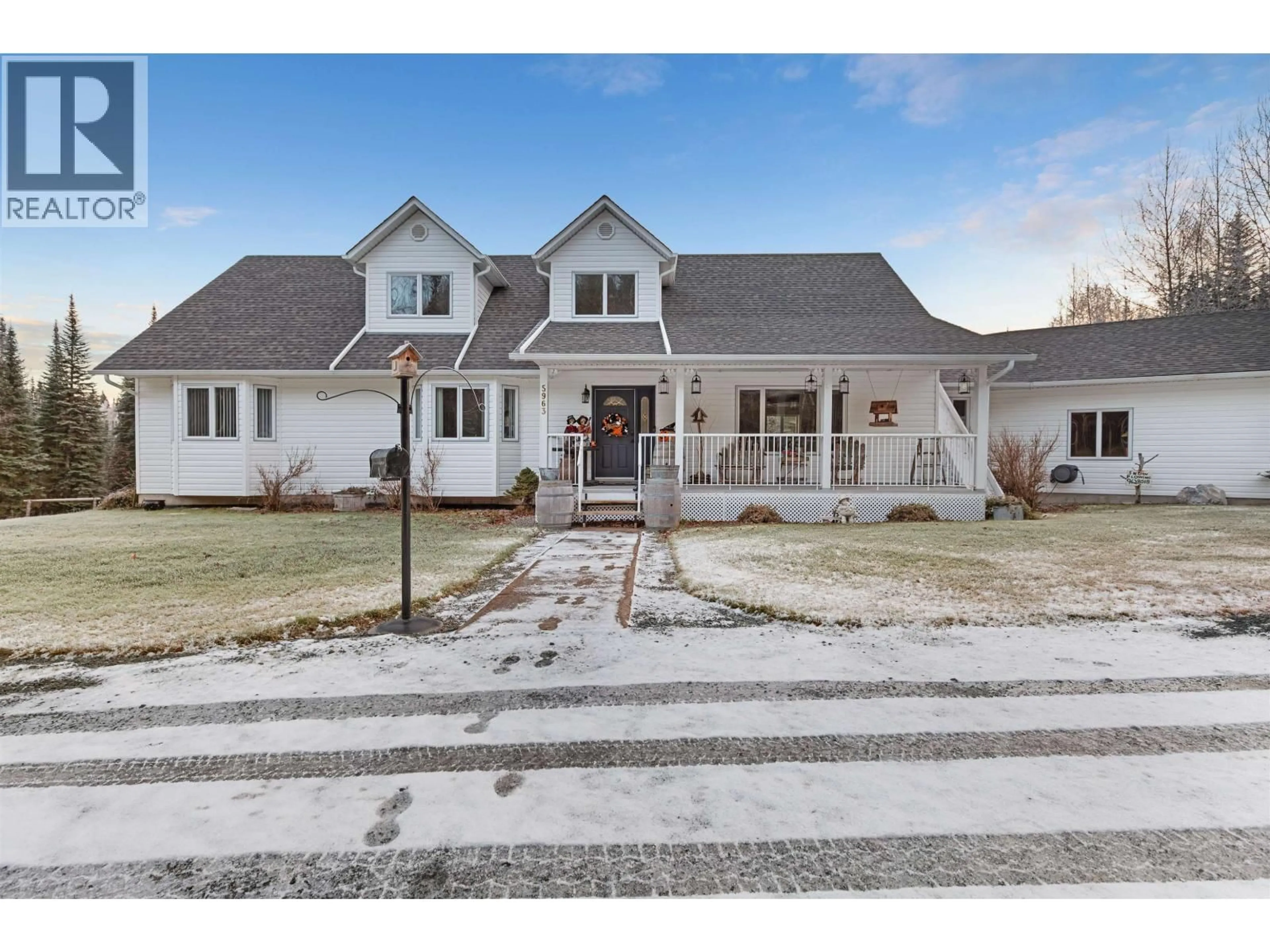 Home with brick exterior material, street for 5963 FERGUSON LAKE ROAD, Prince George British Columbia V2K5V2