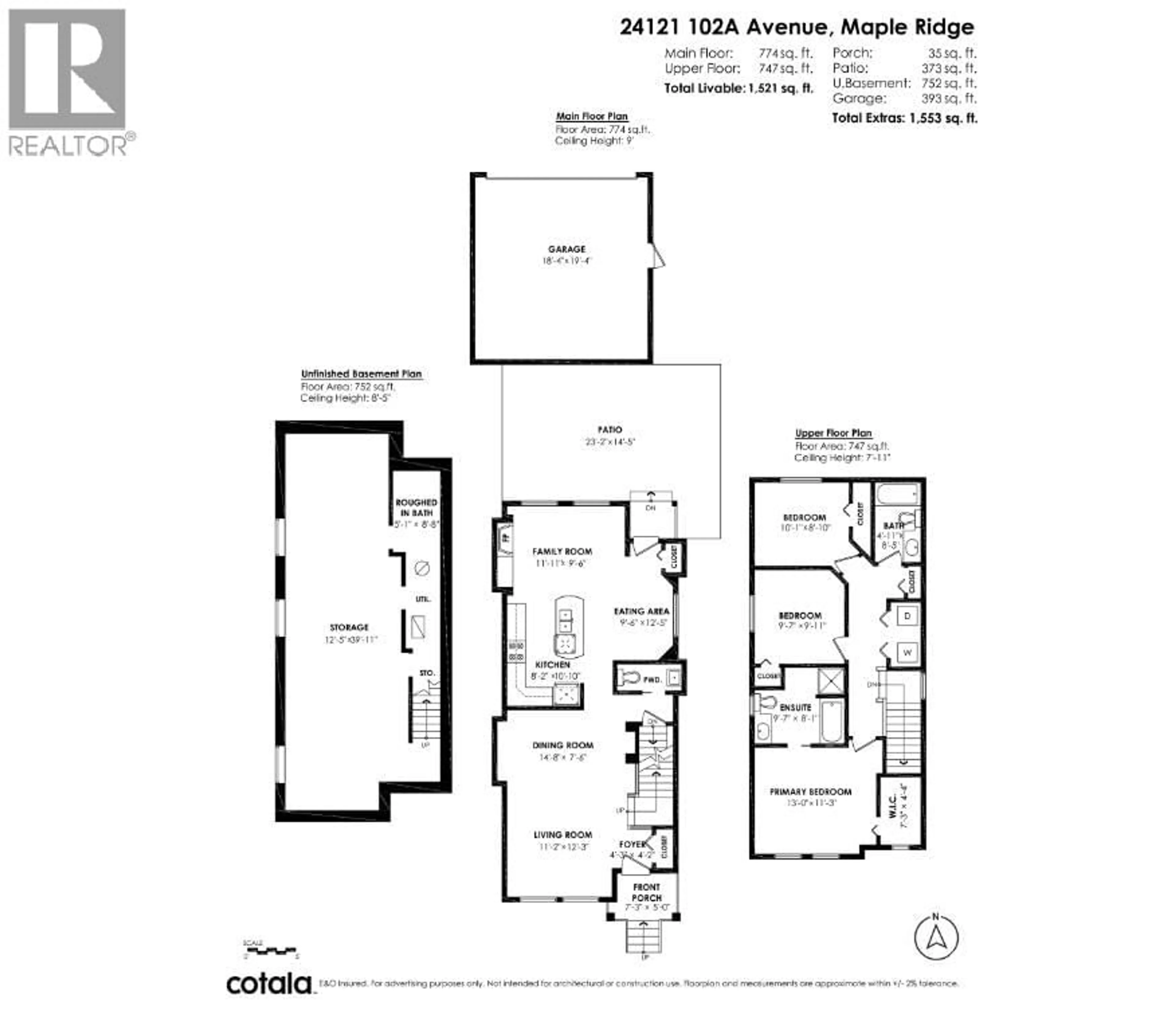 Floor plan for 24121 102A AVENUE, Maple Ridge British Columbia V2W2B3