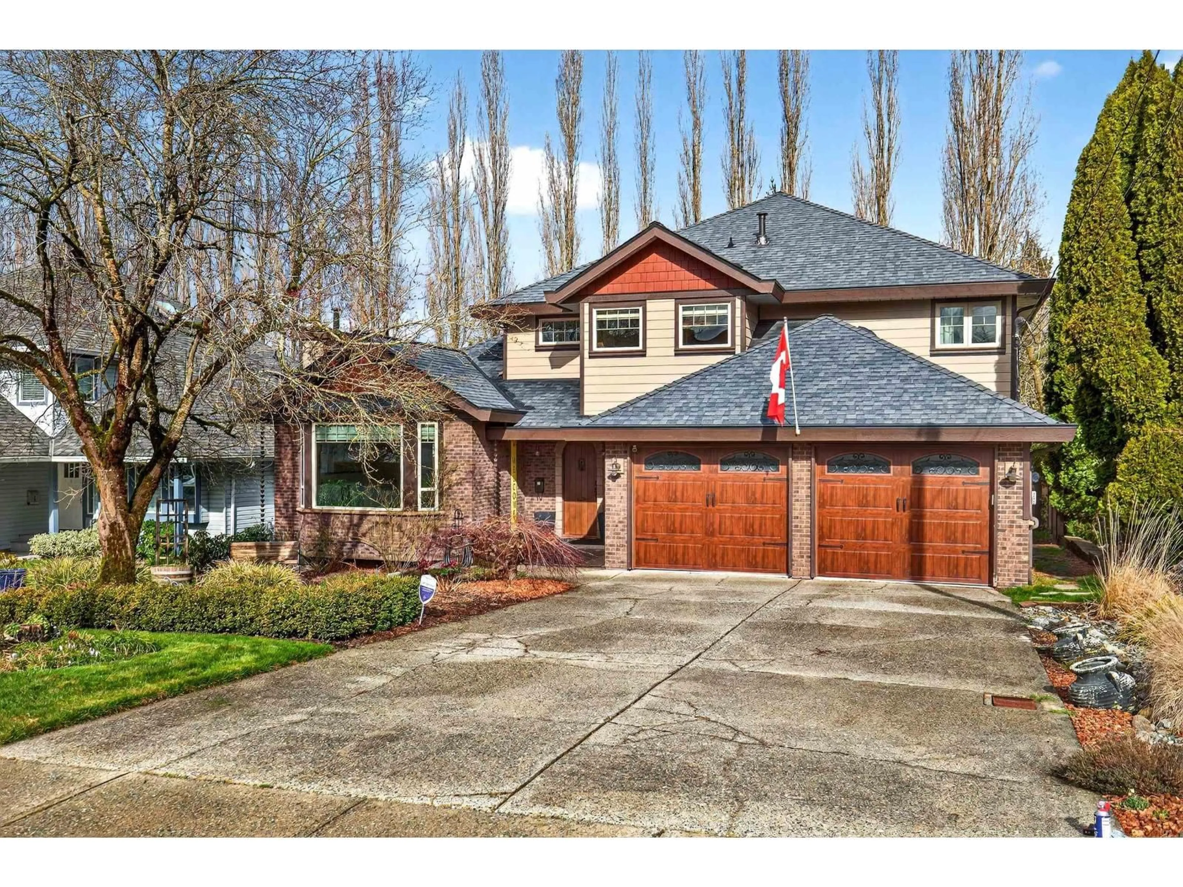 Home with brick exterior material, street for 21687 48A AVENUE, Langley British Columbia V3A3P7