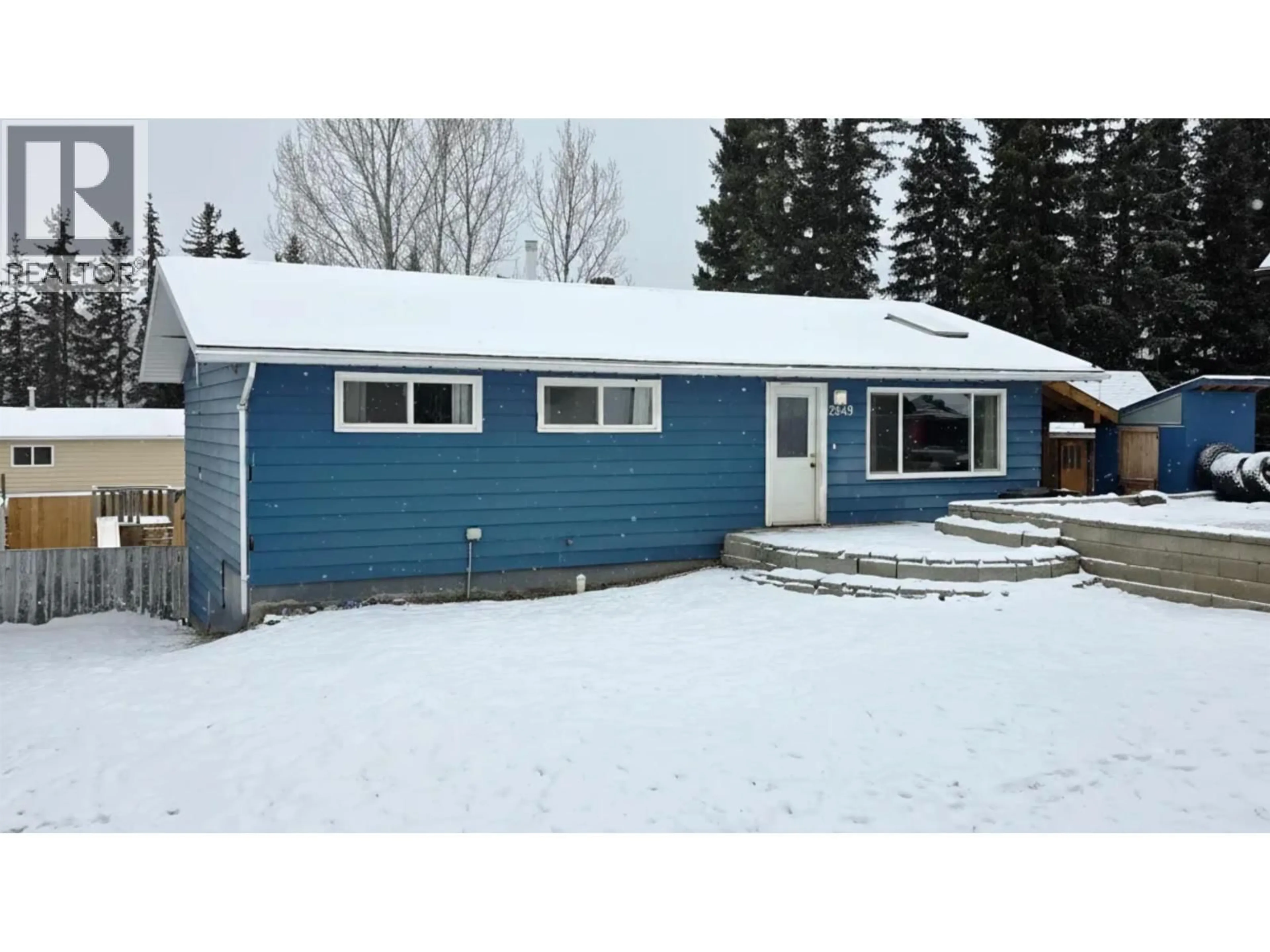 Home with vinyl exterior material, street for 2949 PEARSON ROAD, Houston British Columbia V0J1Z0