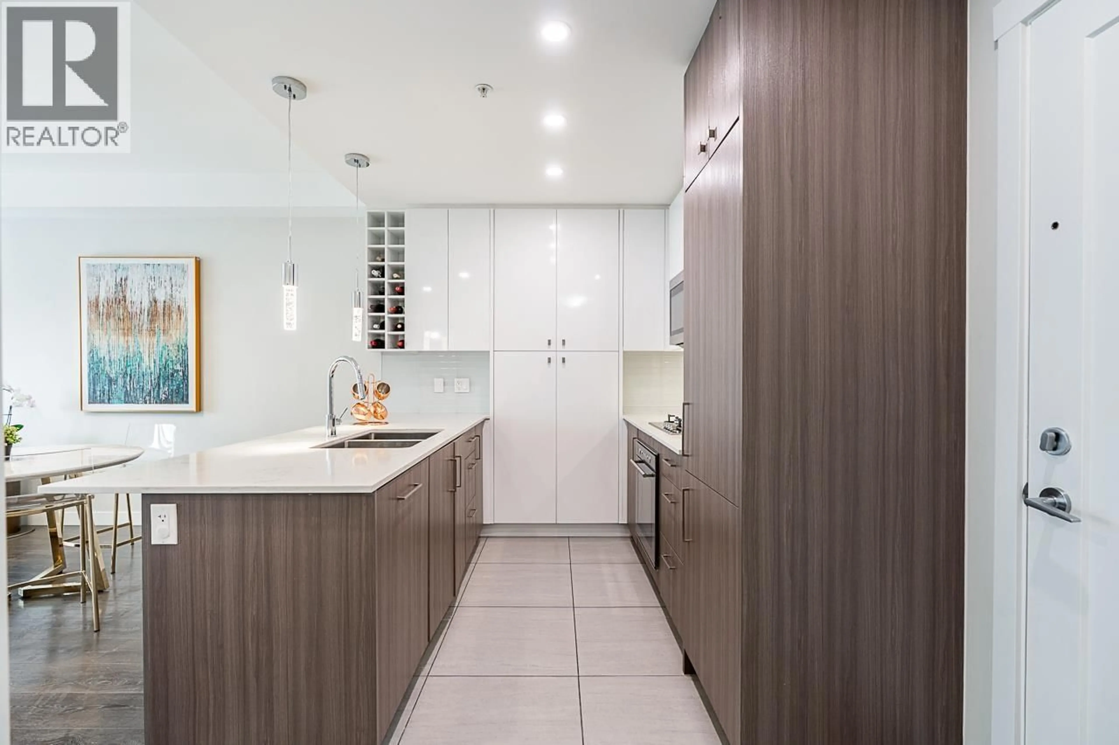 Standard kitchen, ceramic/tile floor for 204 - 23233 GILLEY ROAD, Richmond British Columbia V6V1E6