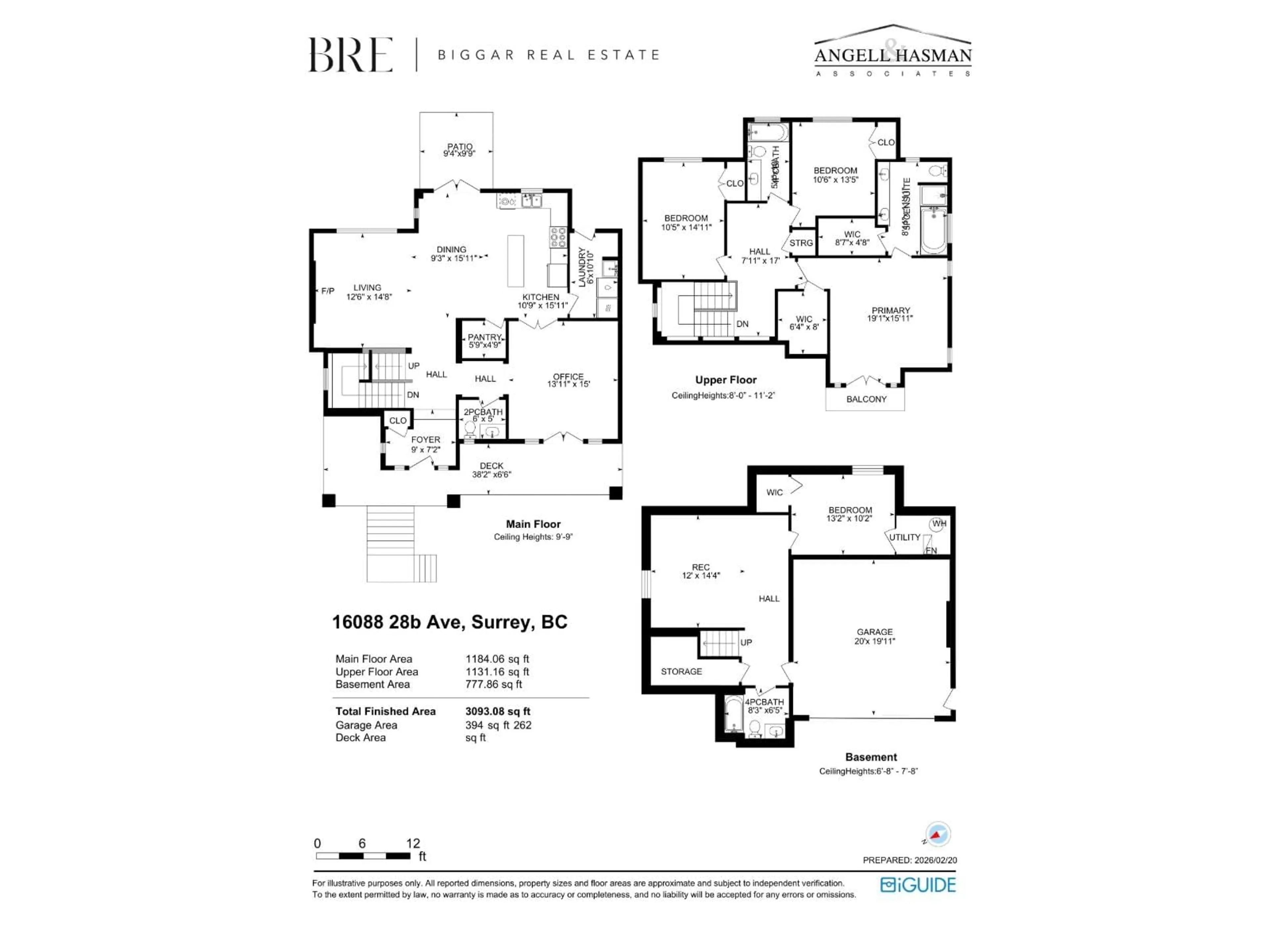 Floor plan for 16088 28B AVENUE, Surrey British Columbia V3Z3Y6
