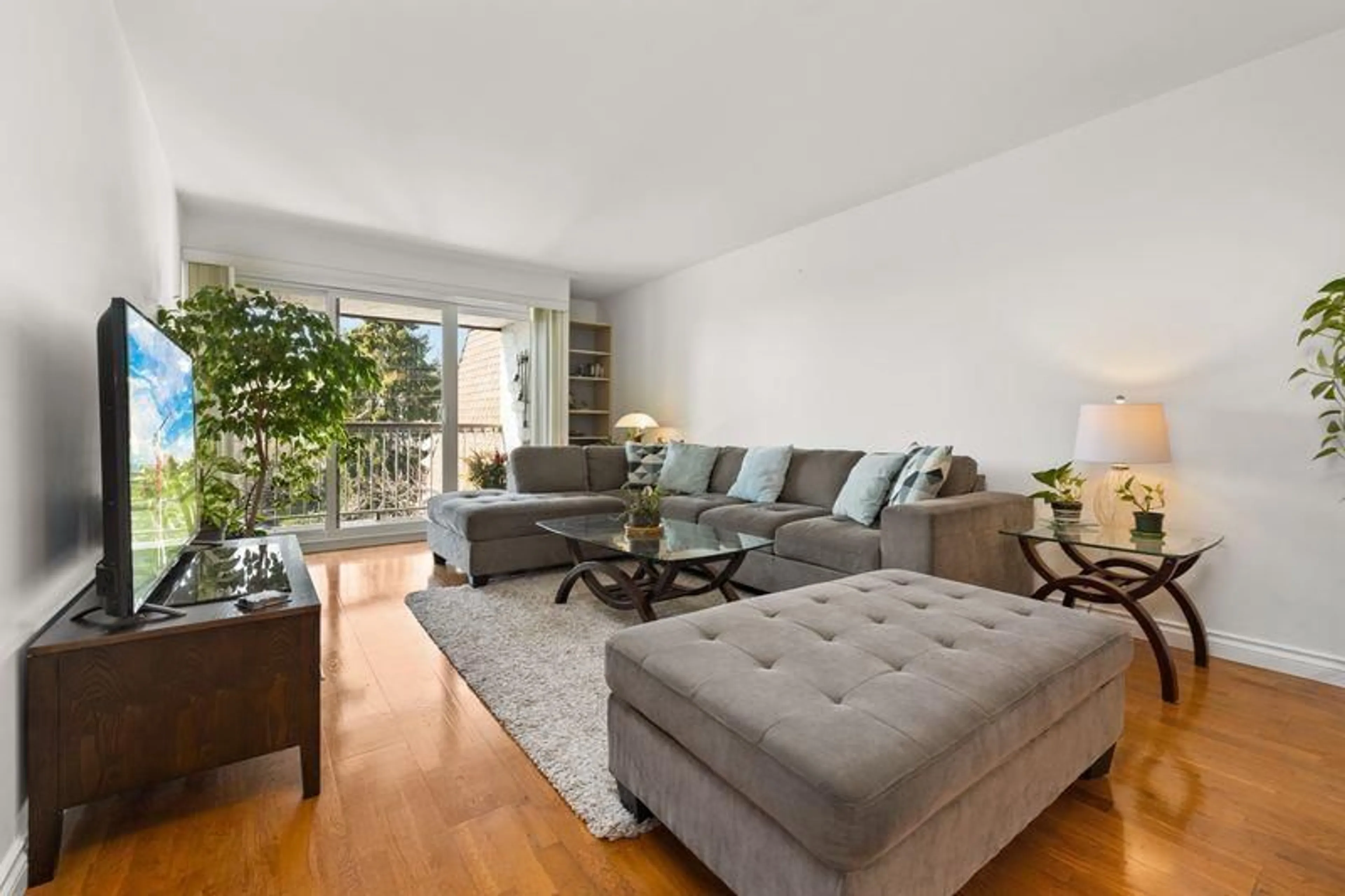 Living room with furniture, wood/laminate floor for 309 - 1444 MARTIN STREET, White Rock British Columbia V4B3W7