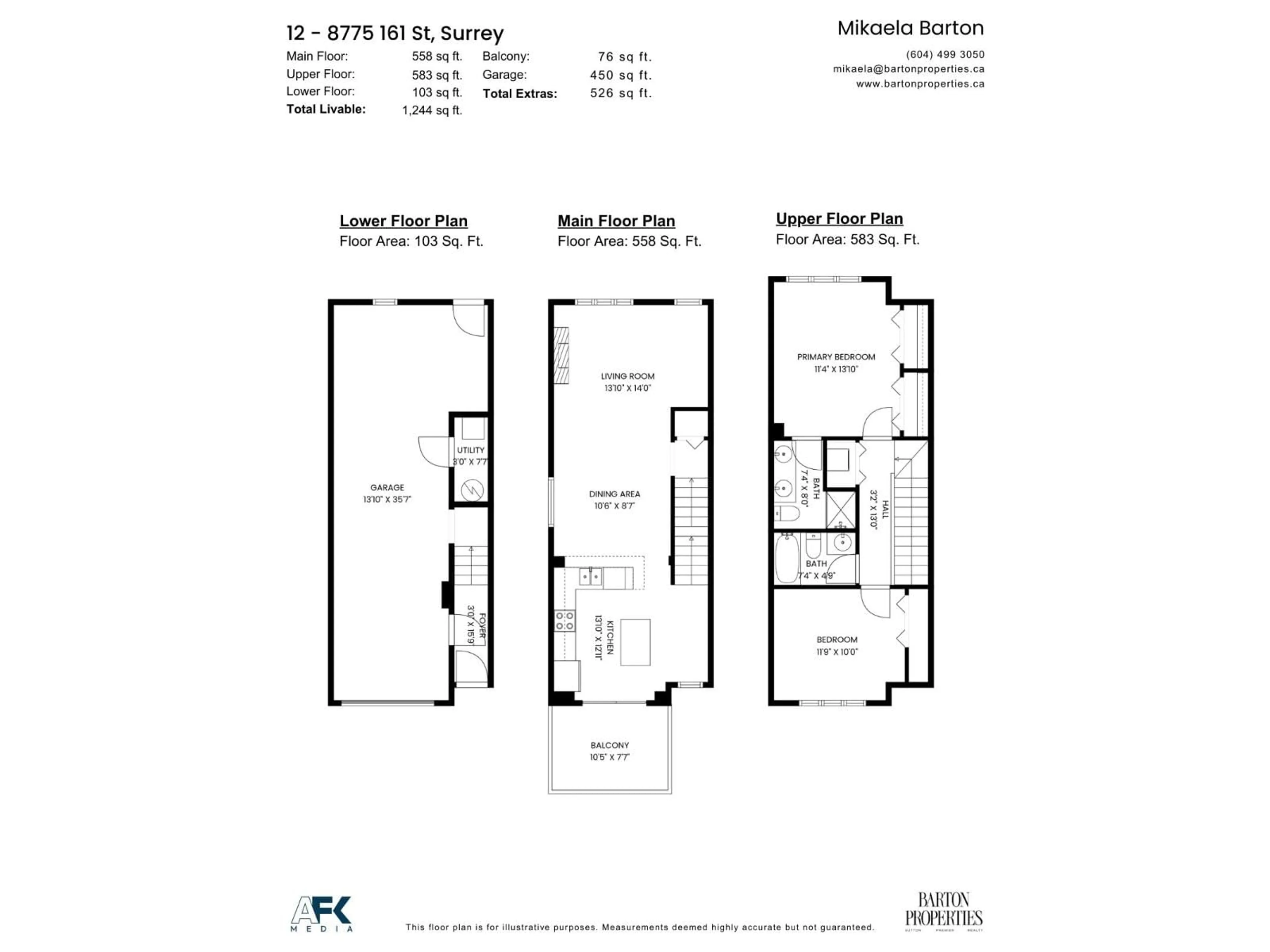Floor plan for 12 - 8775 161 STREET, Surrey British Columbia V4N5G3