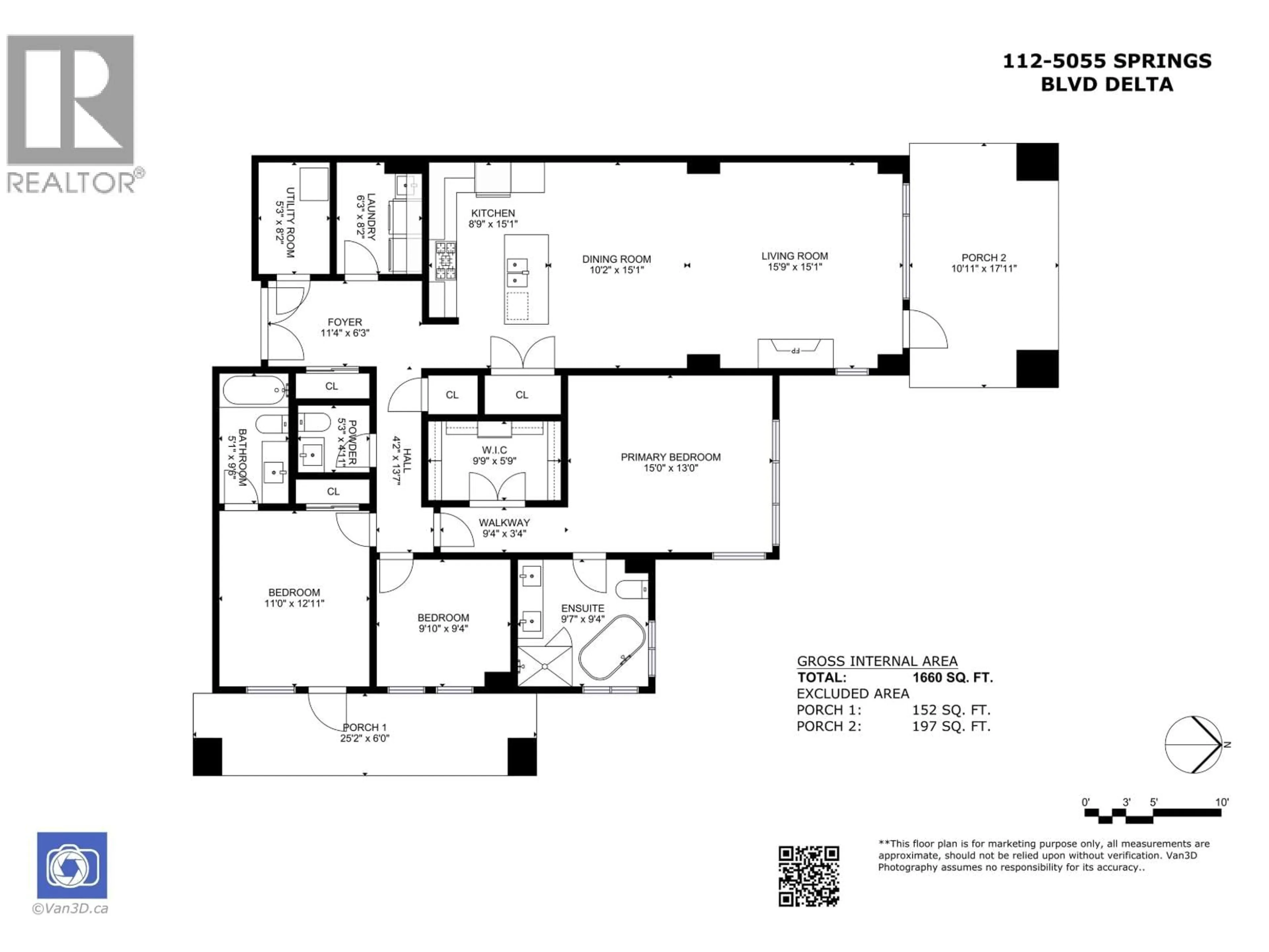 Floor plan for 112 - 5055 SPRINGS BOULEVARD, Tsawwassen British Columbia V4M0A5