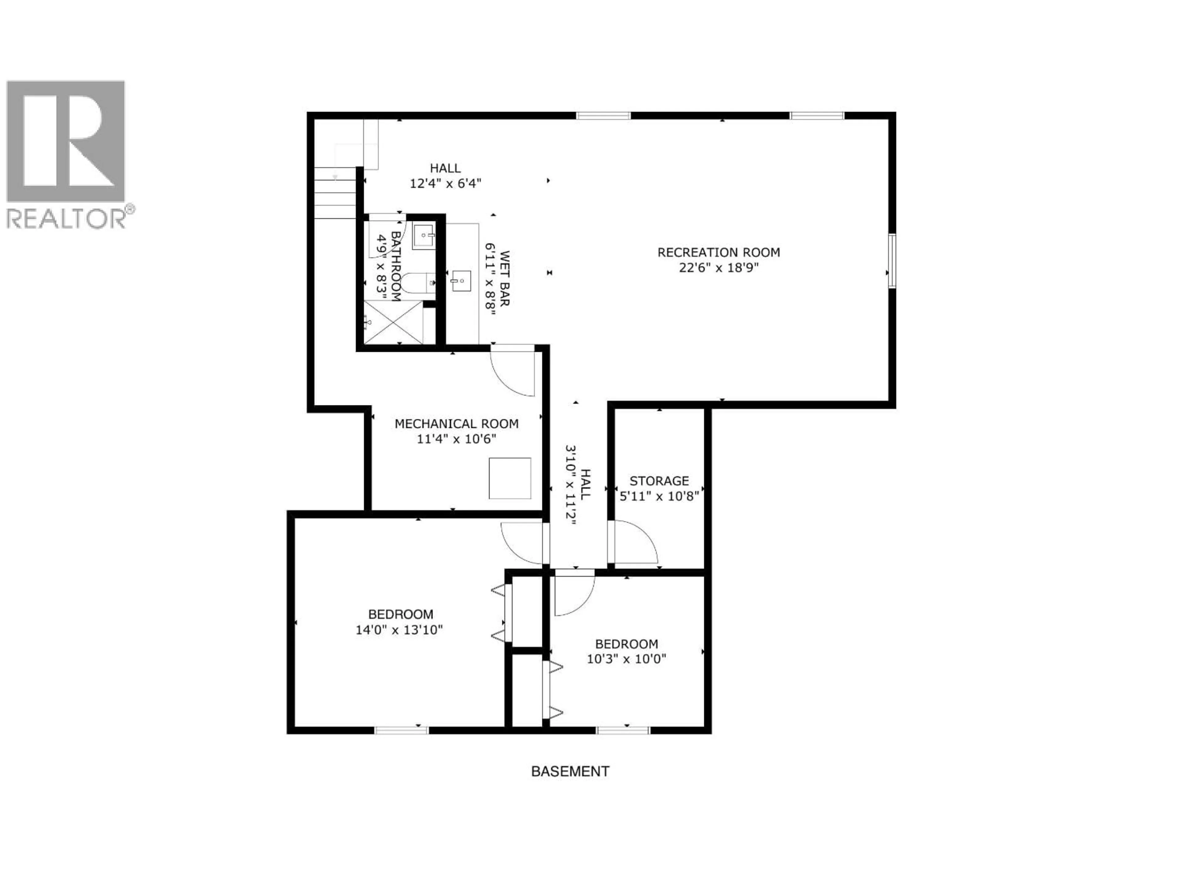 Floor plan for 11707 96A STREET, Fort St. John British Columbia V1J0E9