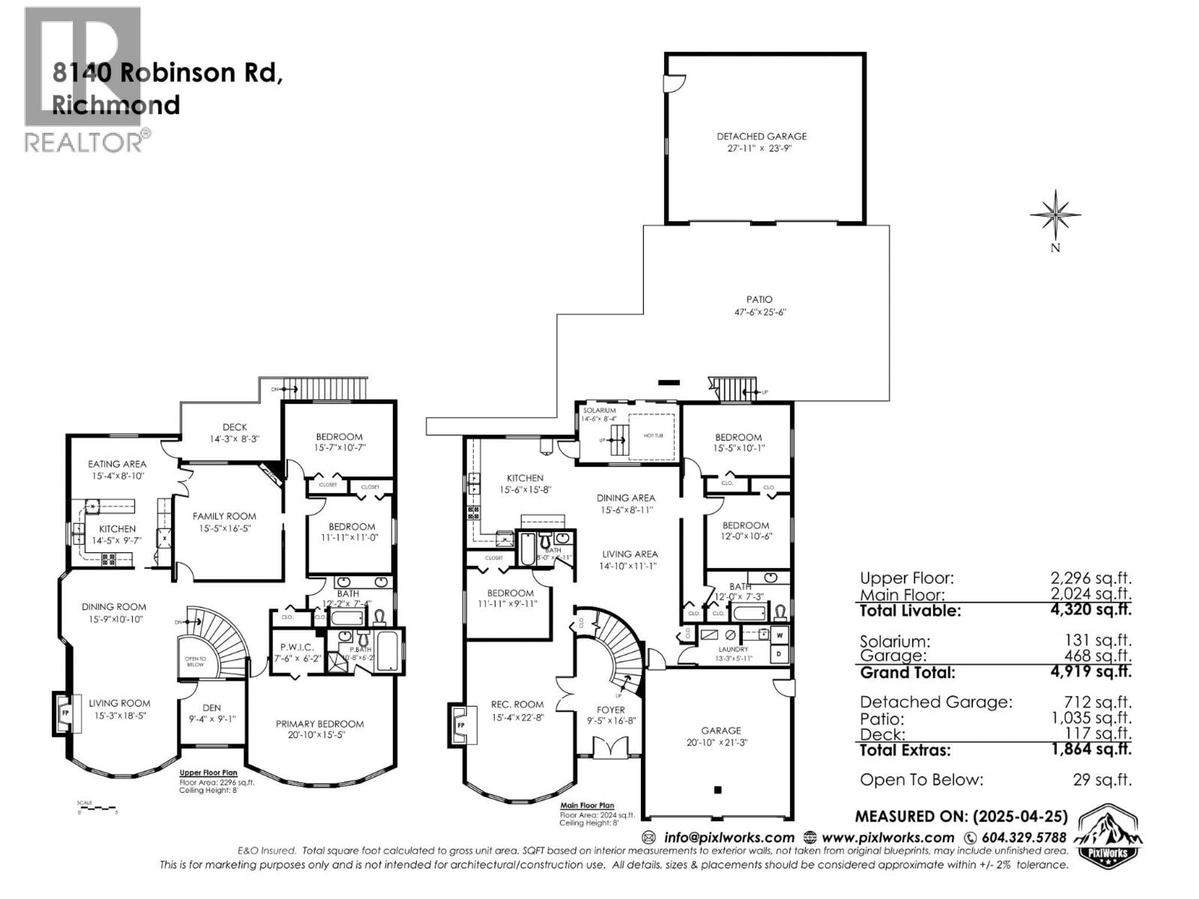 Floor plan for 8140 ROBINSON ROAD, Richmond British Columbia V6Y1B4