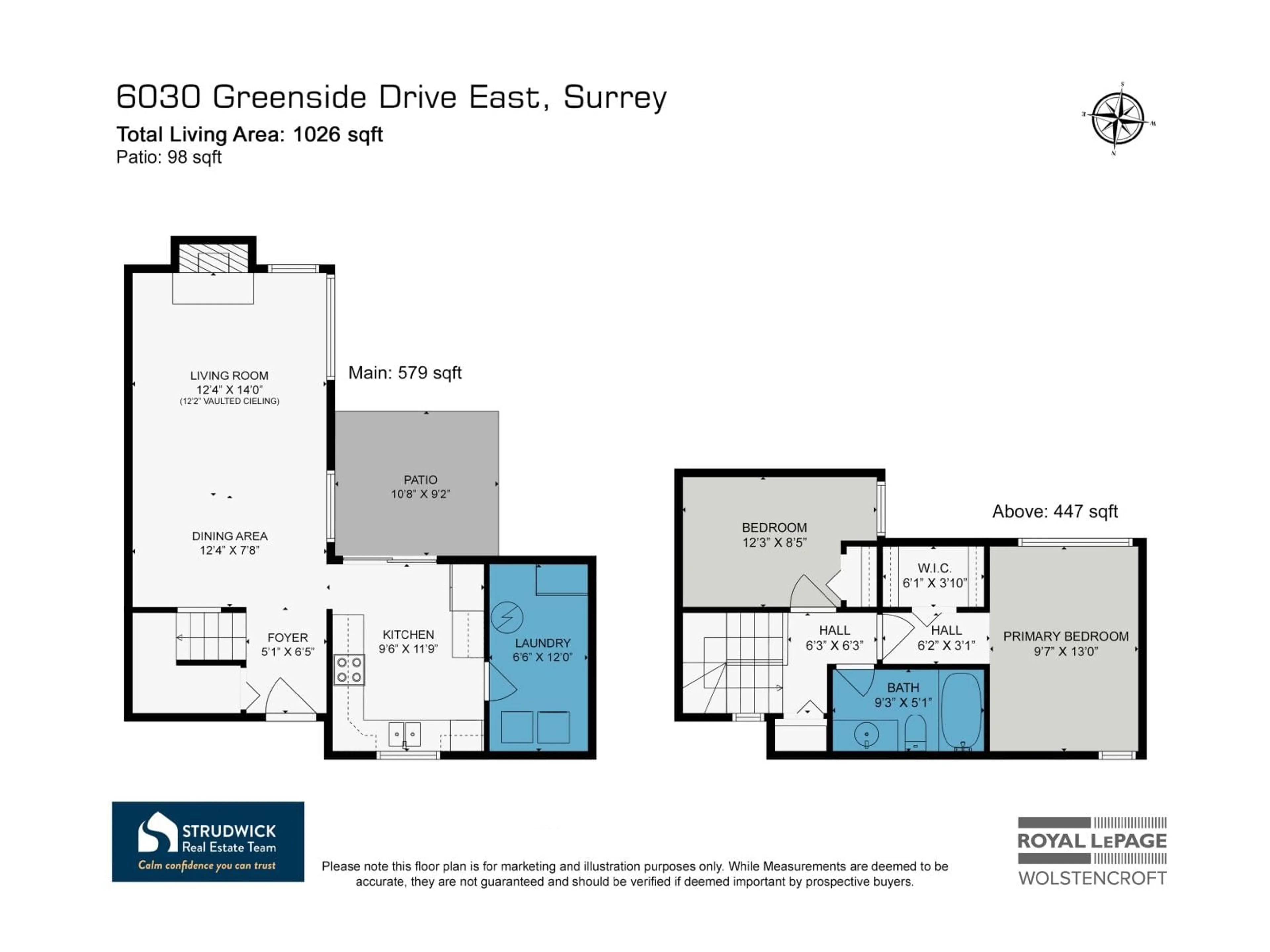 Floor plan for 6030 GREENSIDE DRIVE EAST, Surrey British Columbia V3S5M8