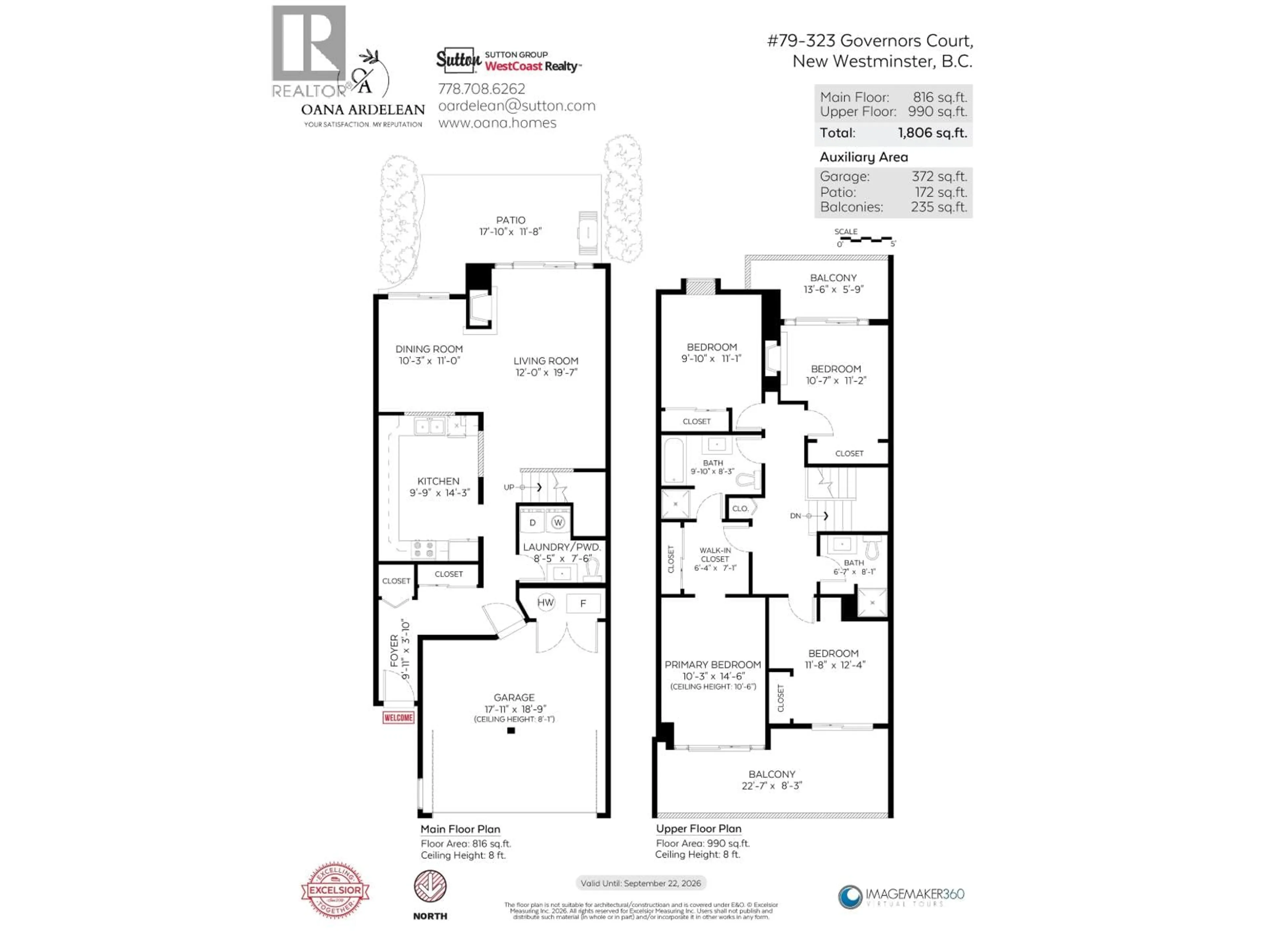 Floor plan for 79 - 323 GOVERNORS COURT, New Westminster British Columbia V3L5S6
