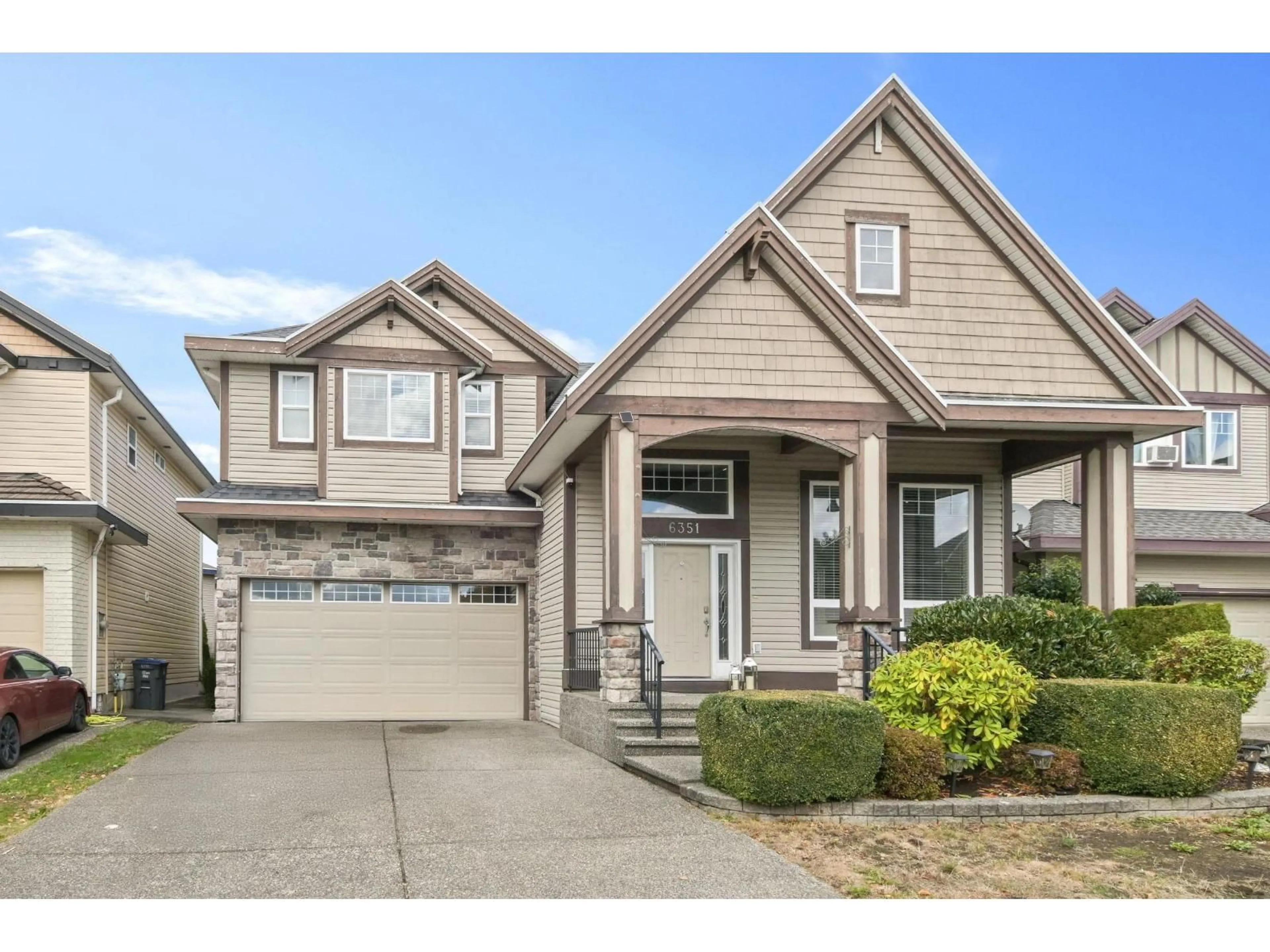 Home with vinyl exterior material, street for 6351 167B STREET, Surrey British Columbia V3S1X3