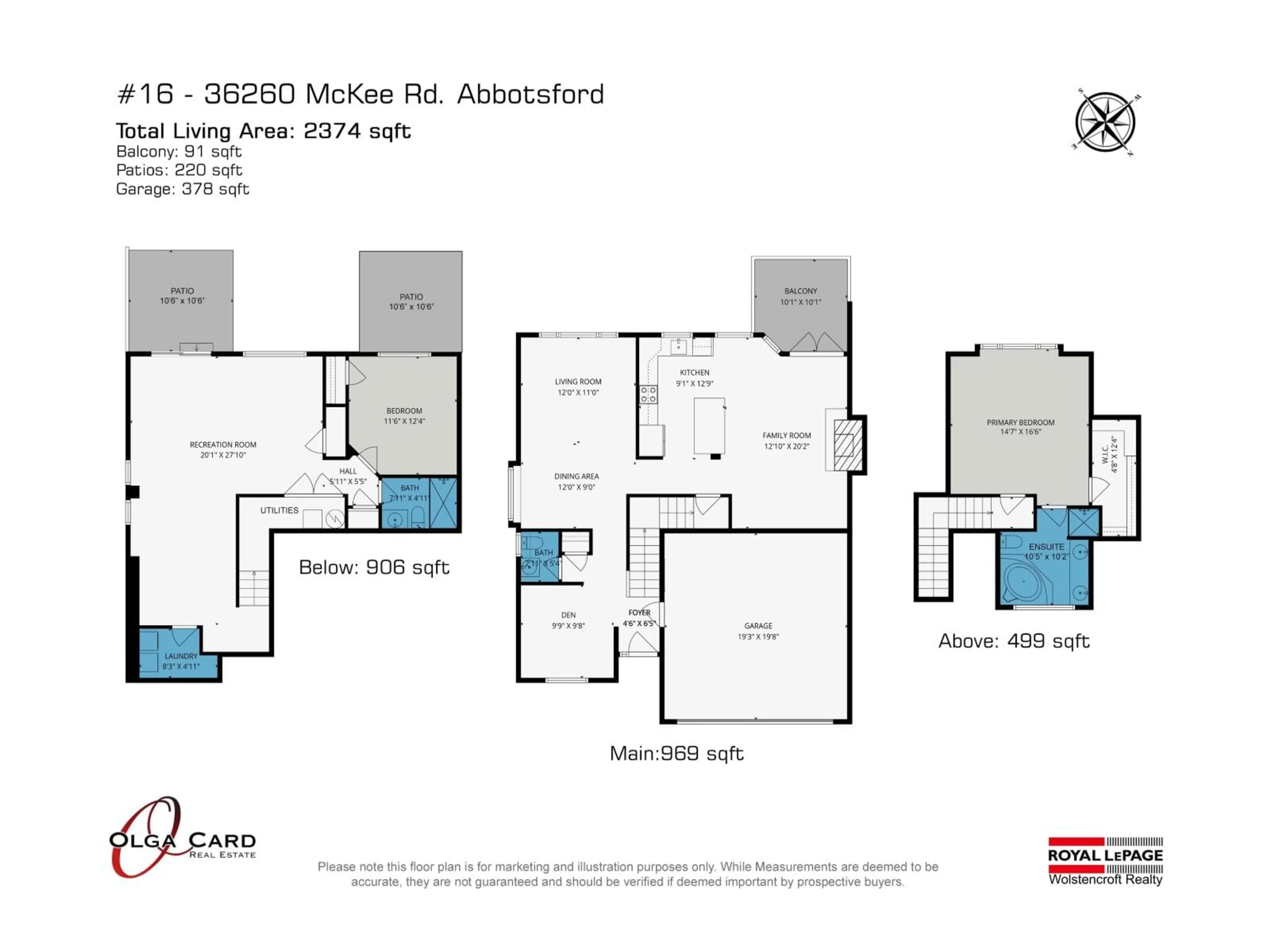 Floor plan for 16 - 36260 MCKEE ROAD, Abbotsford British Columbia V3G0A9