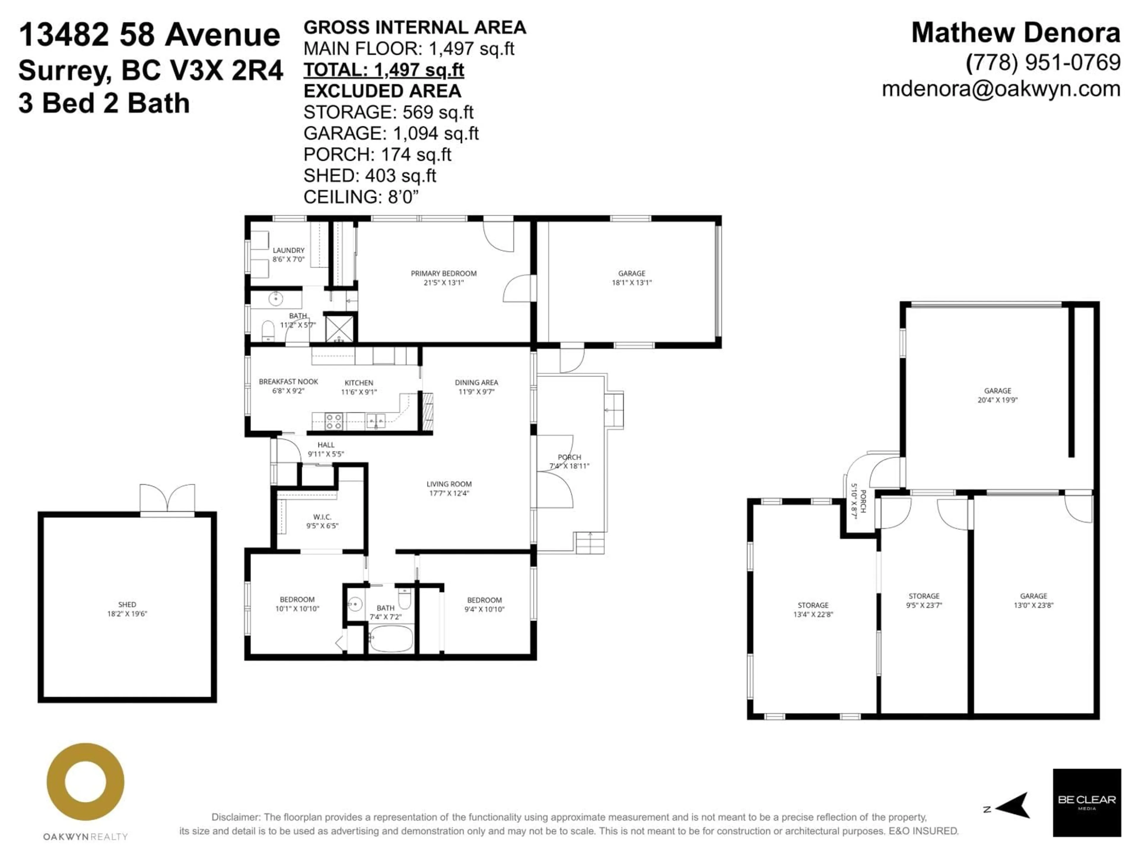 Floor plan for 13482 58 AVENUE, Surrey British Columbia V3X2R4