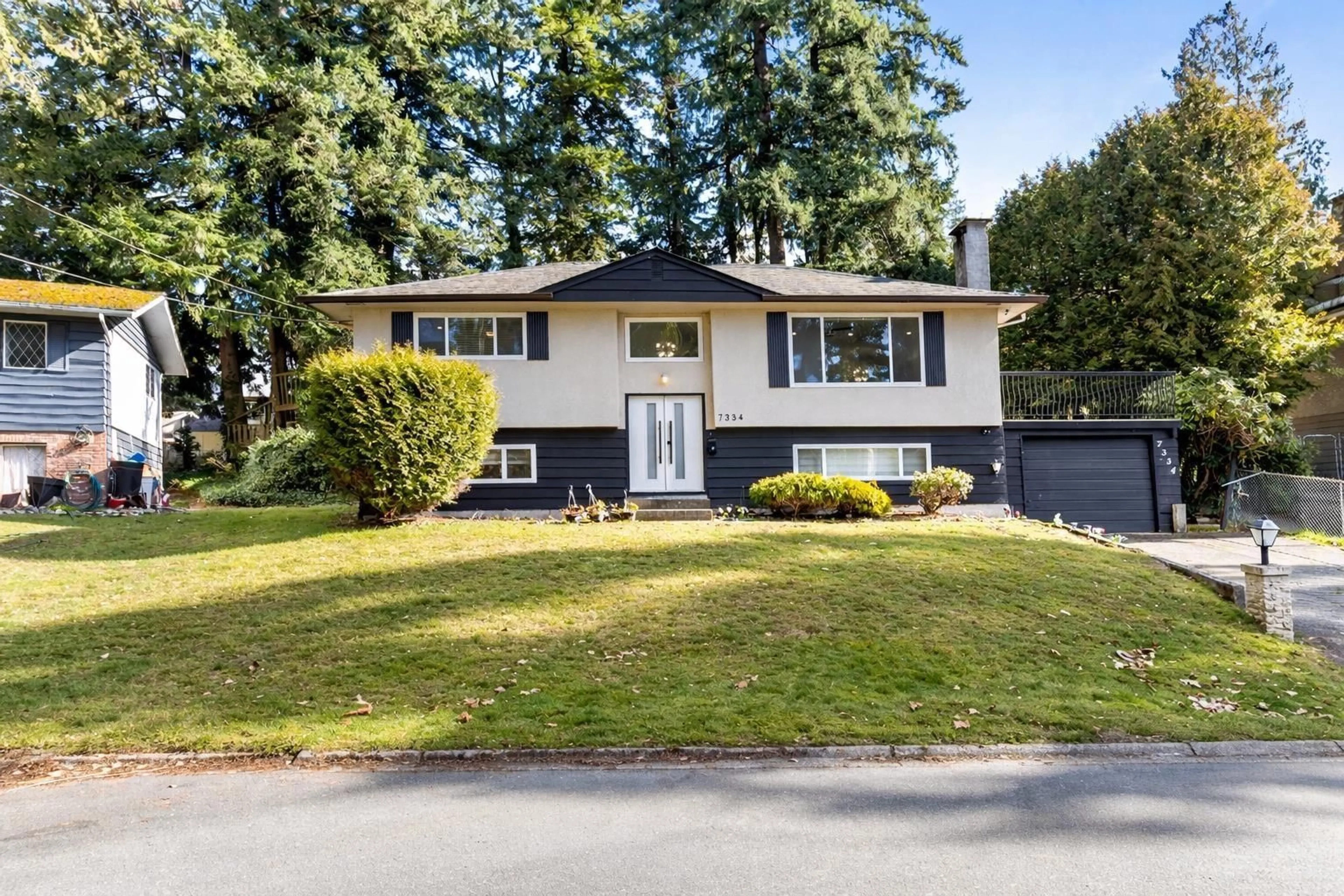 Home with vinyl exterior material, street for 7334 111A STREET, Delta British Columbia V4C4S1