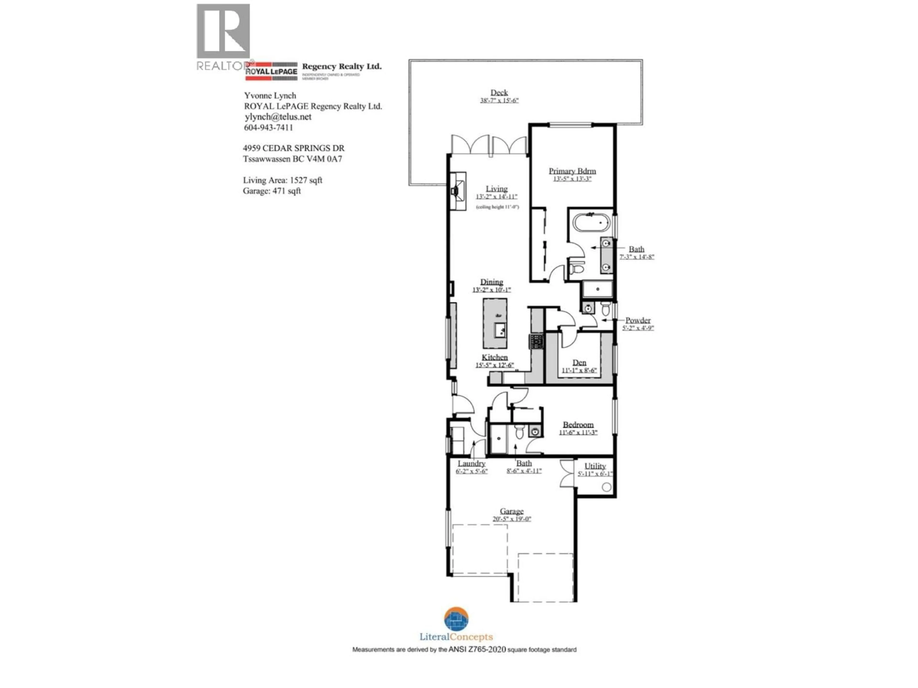 Floor plan for 4959 CEDAR SPRINGS DRIVE, Tsawwassen British Columbia V4M0A7