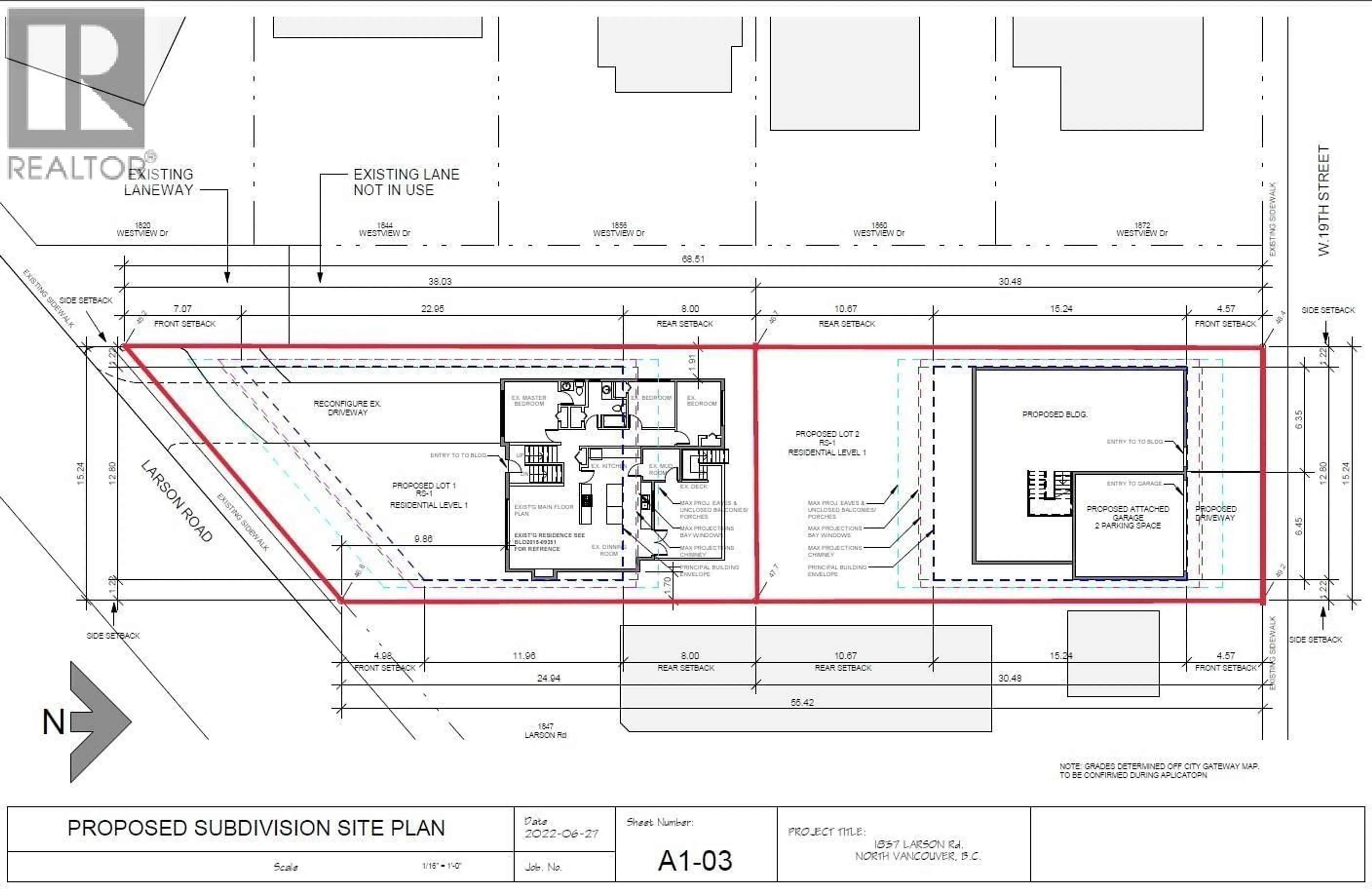 Floor plan for 1837 LARSON ROAD, North Vancouver British Columbia V7M2Z7