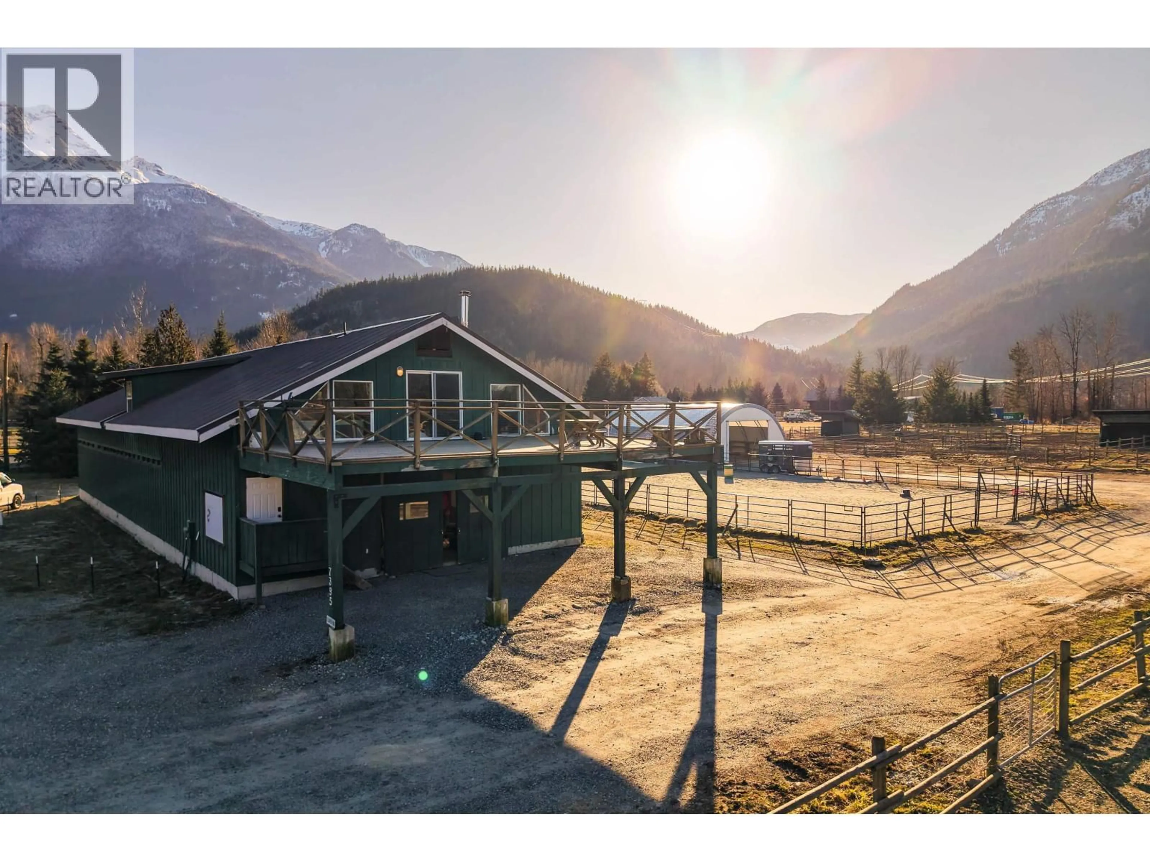 A pic from outside/outdoor area/front of a property/back of a property/a pic from drone, mountain view for 7395 CLOVER ROAD, Pemberton British Columbia V0N2L0