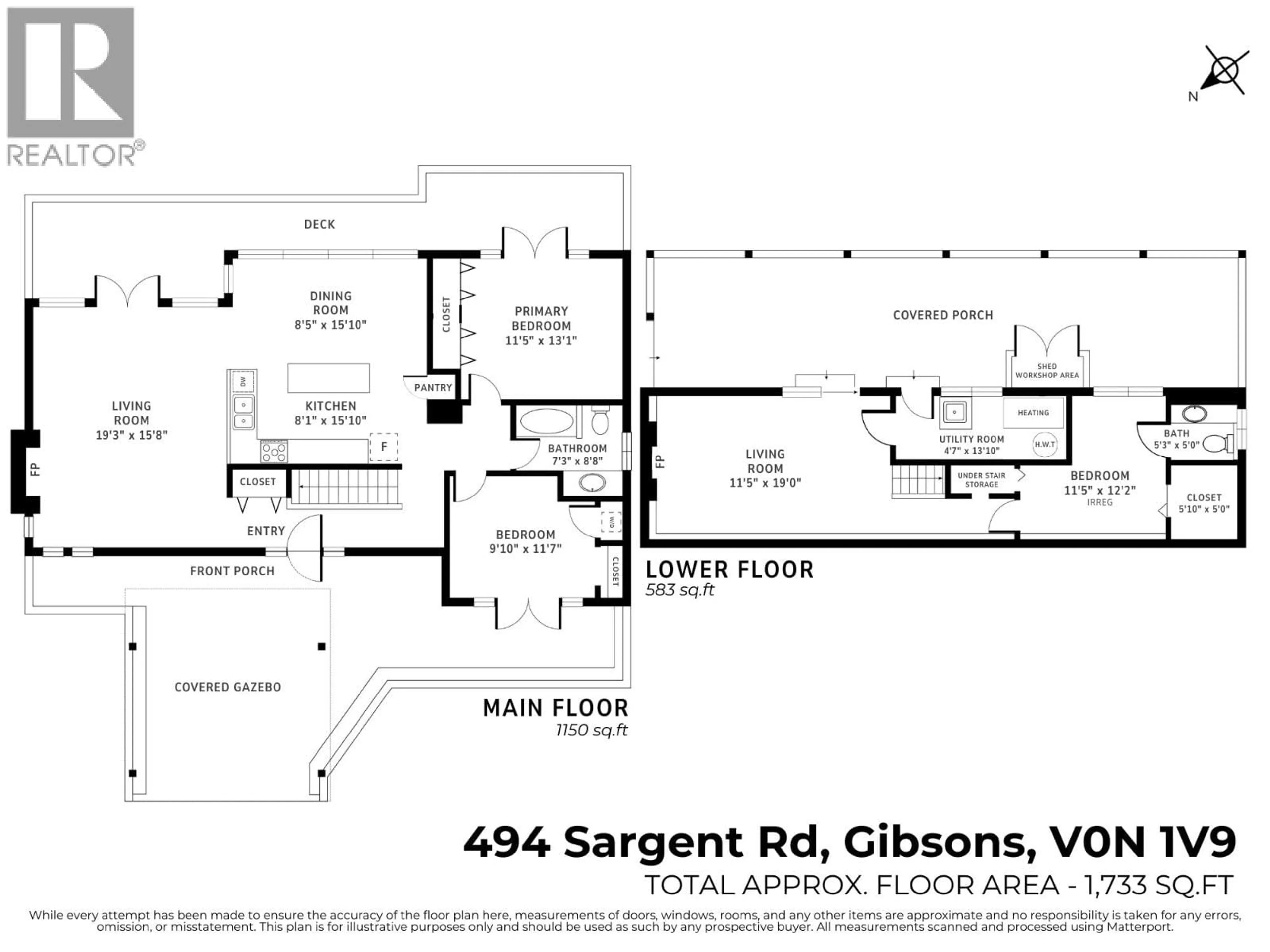 Floor plan for 494 SARGENT ROAD, Gibsons British Columbia V0N1V0