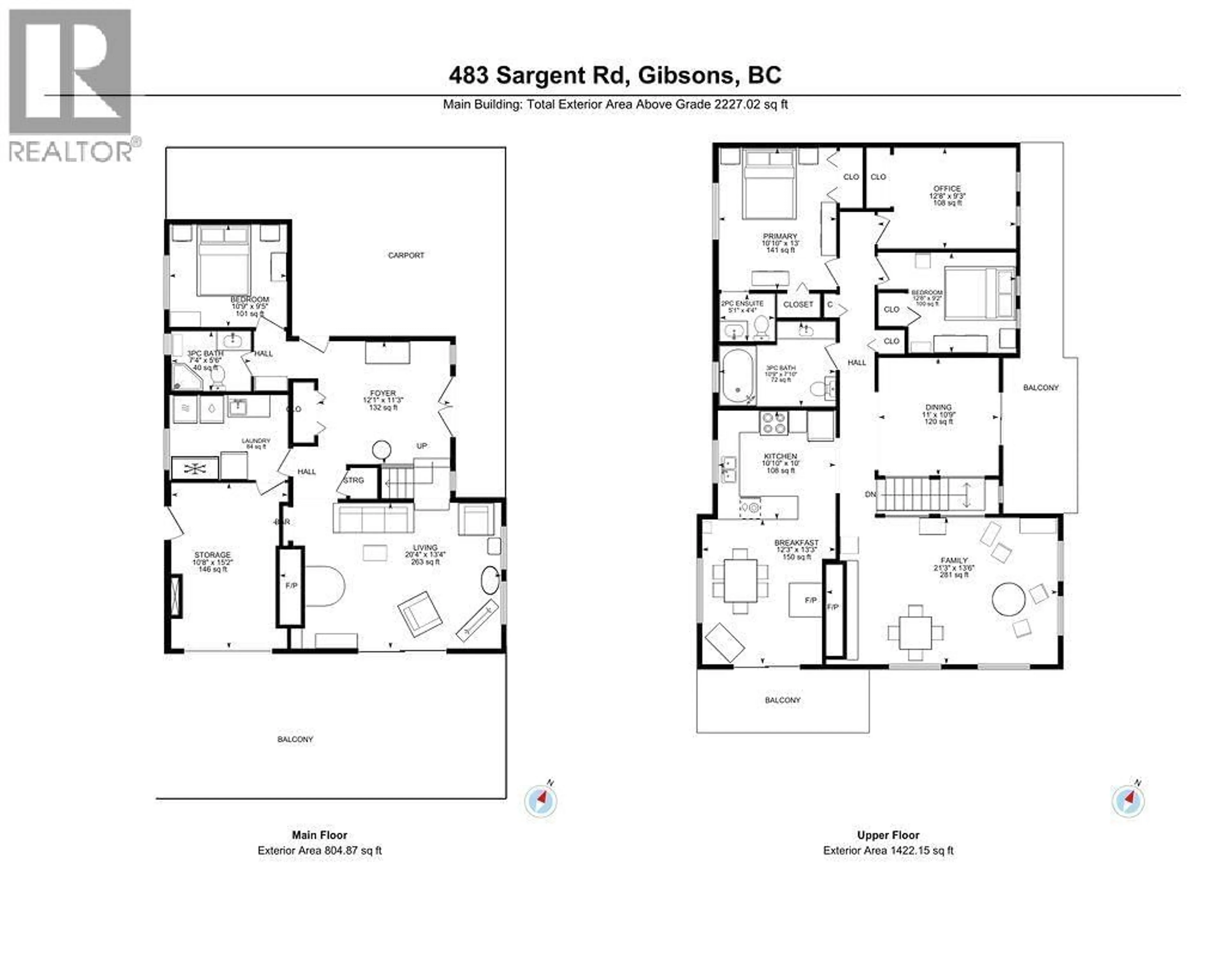 Floor plan for 483 SARGENT ROAD, Gibsons British Columbia V0N1V9