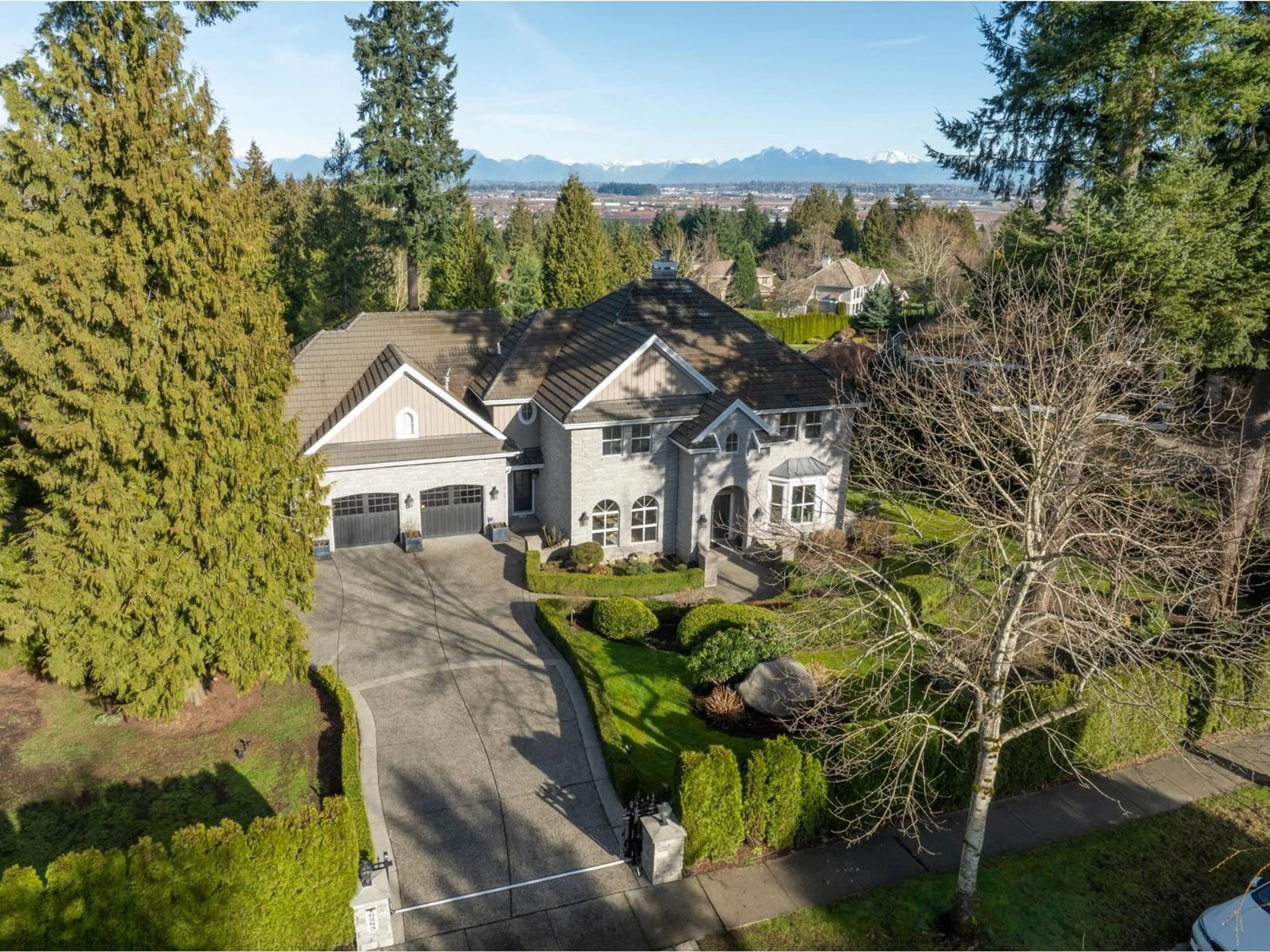 A pic from outside/outdoor area/front of a property/back of a property/a pic from drone, mountain view for 16283 29 AVENUE, Surrey British Columbia V3Z9X4