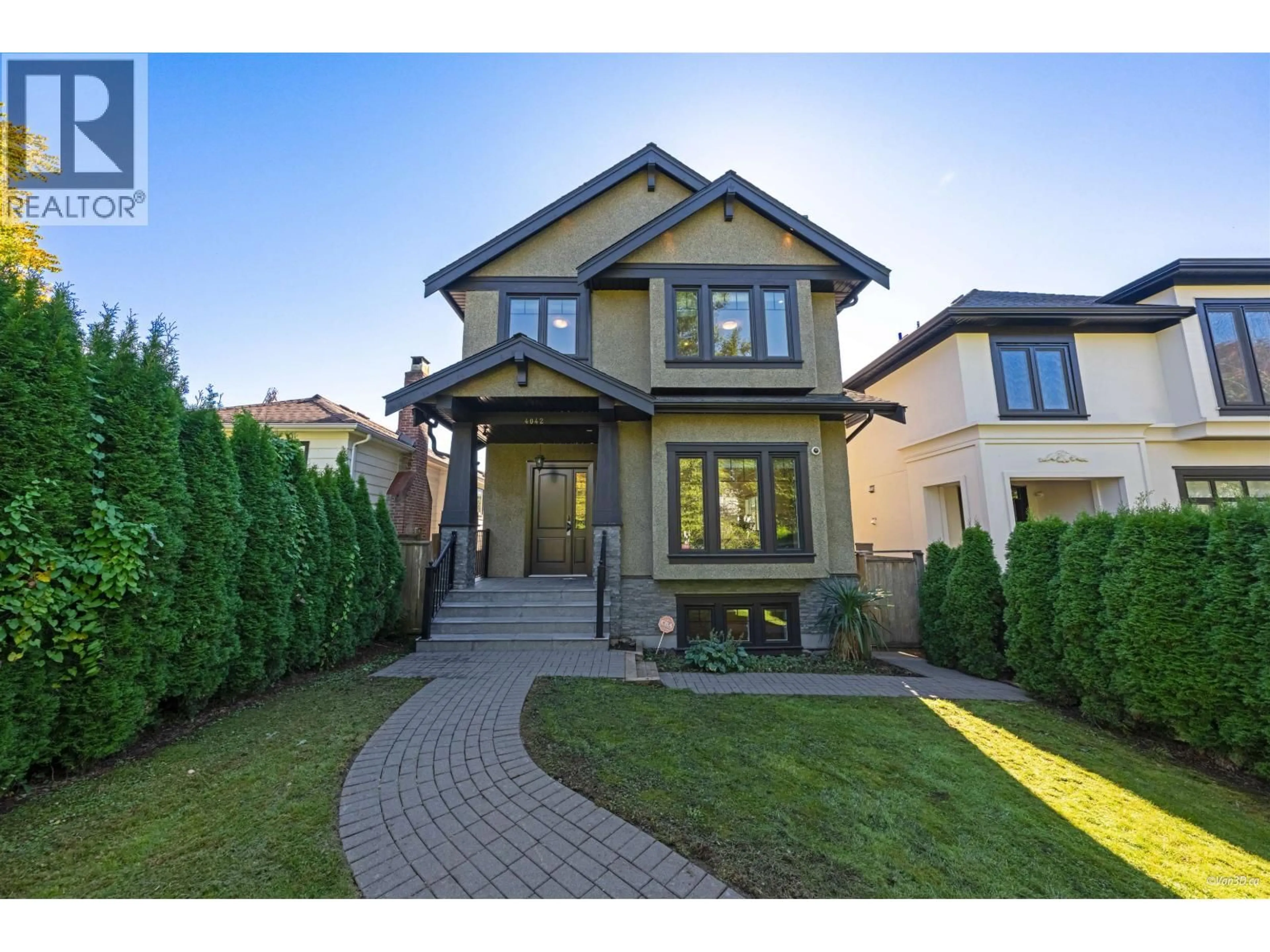 Home with brick exterior material, street for 4042 20TH AVENUE, Vancouver British Columbia V6S1G5