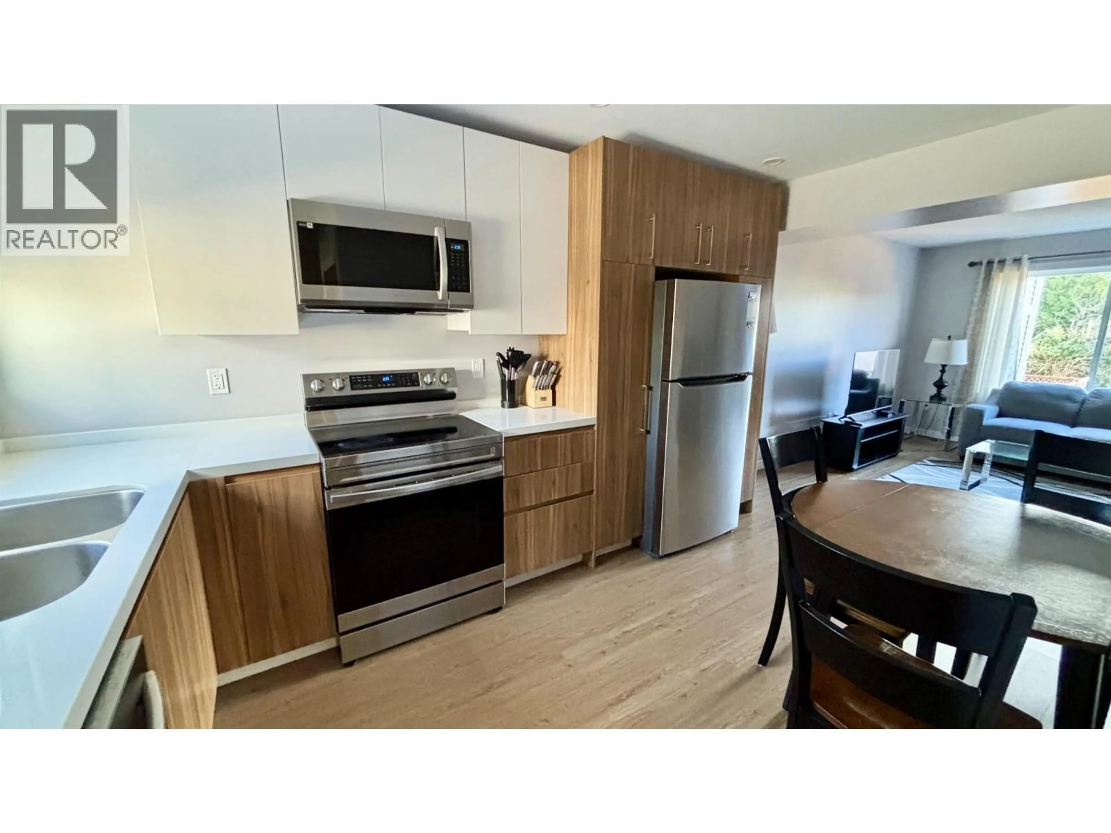 Standard kitchen, wood/laminate floor for 24 - 1425 NALABILA BOULEVARD, Kitimat British Columbia V8C1E4