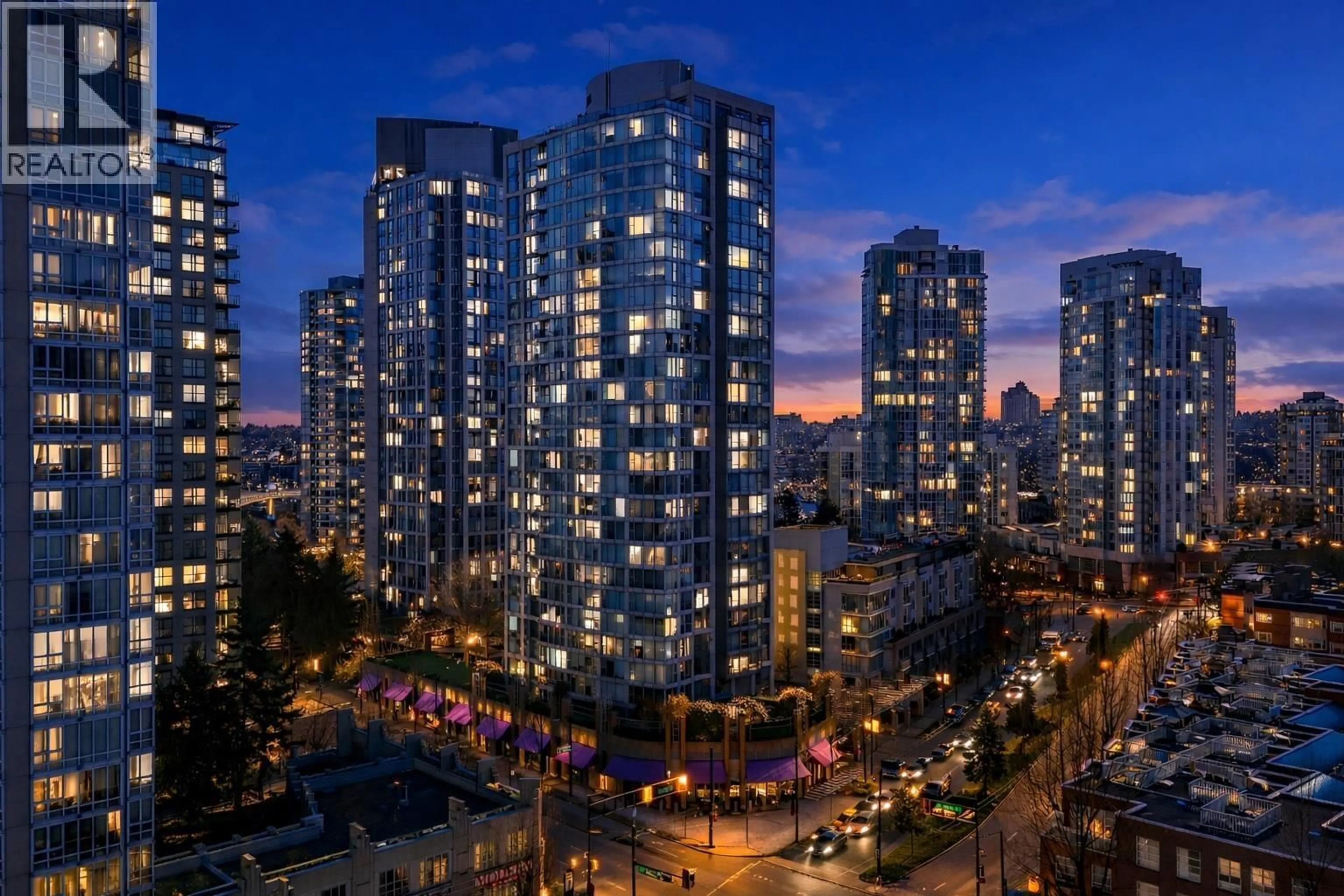 Patio, city buildings view from balcony for 2809 - 1008 CAMBIE STREET, Vancouver British Columbia V6B6J7