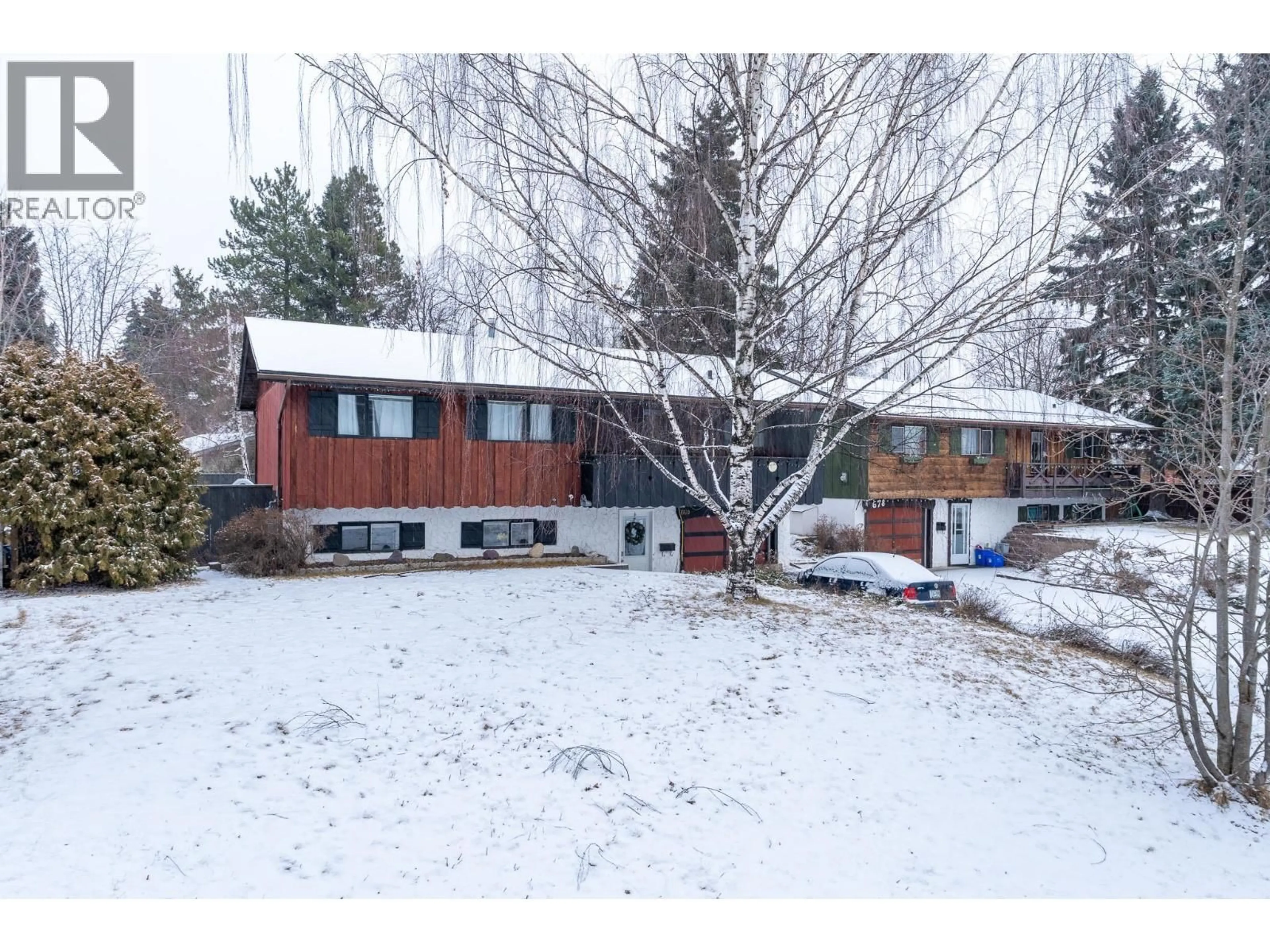 A pic from outside/outdoor area/front of a property/back of a property/a pic from drone, street for 660 PILOT STREET, Prince George British Columbia V2M5J1