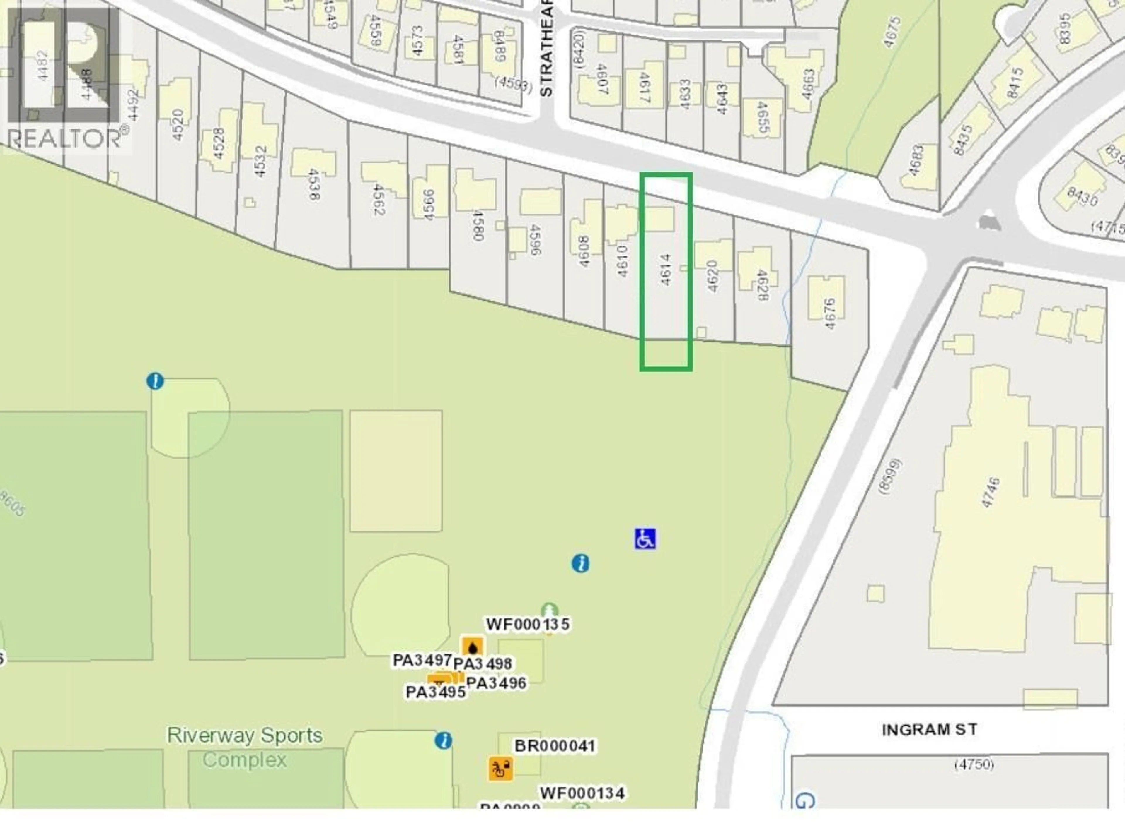Picture of a map for 4614 MARINE DRIVE, Burnaby British Columbia V5J3G2
