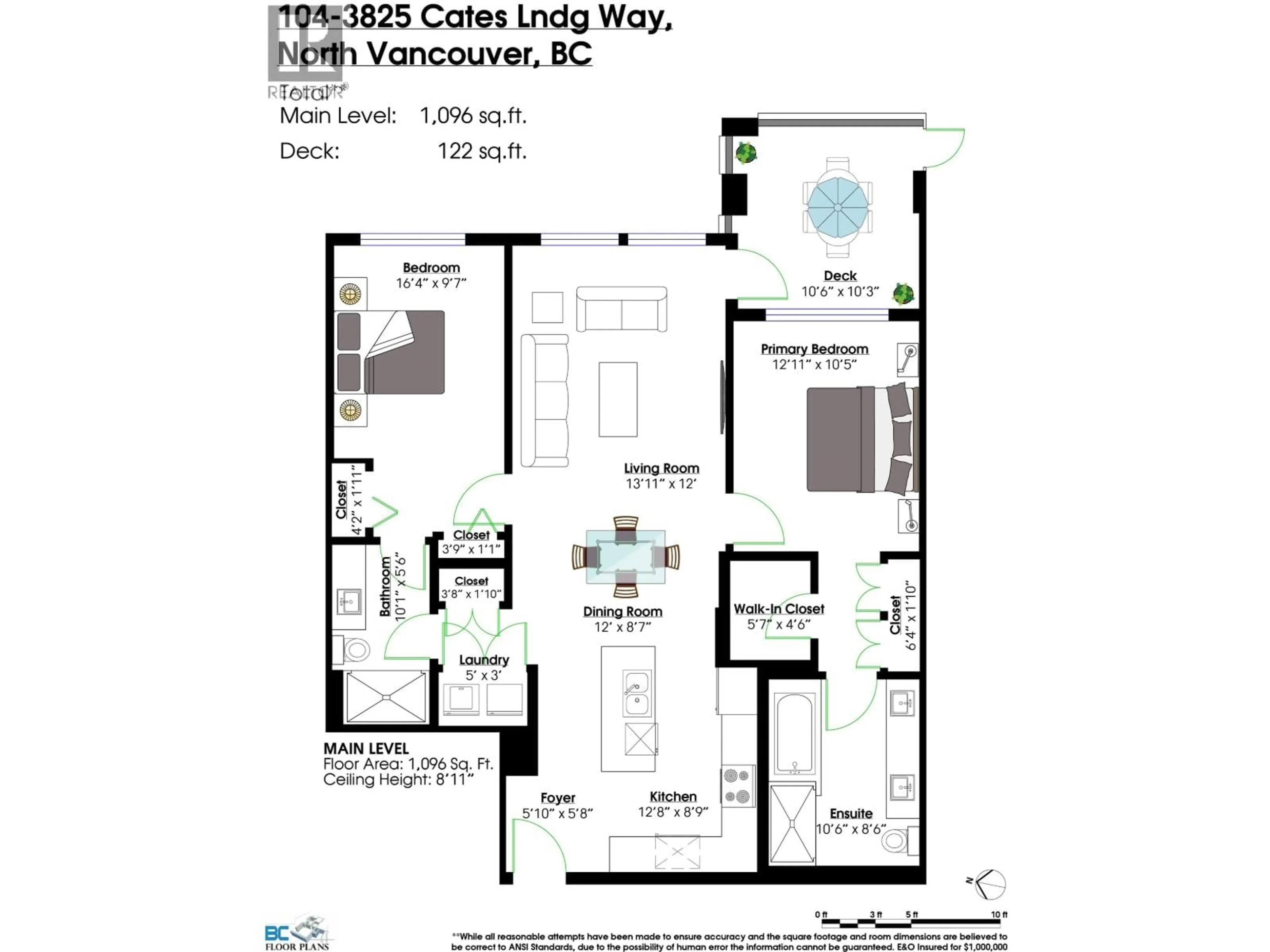Floor plan for 104 - 3825 CATES LANDING WAY, North Vancouver British Columbia V7G0A6