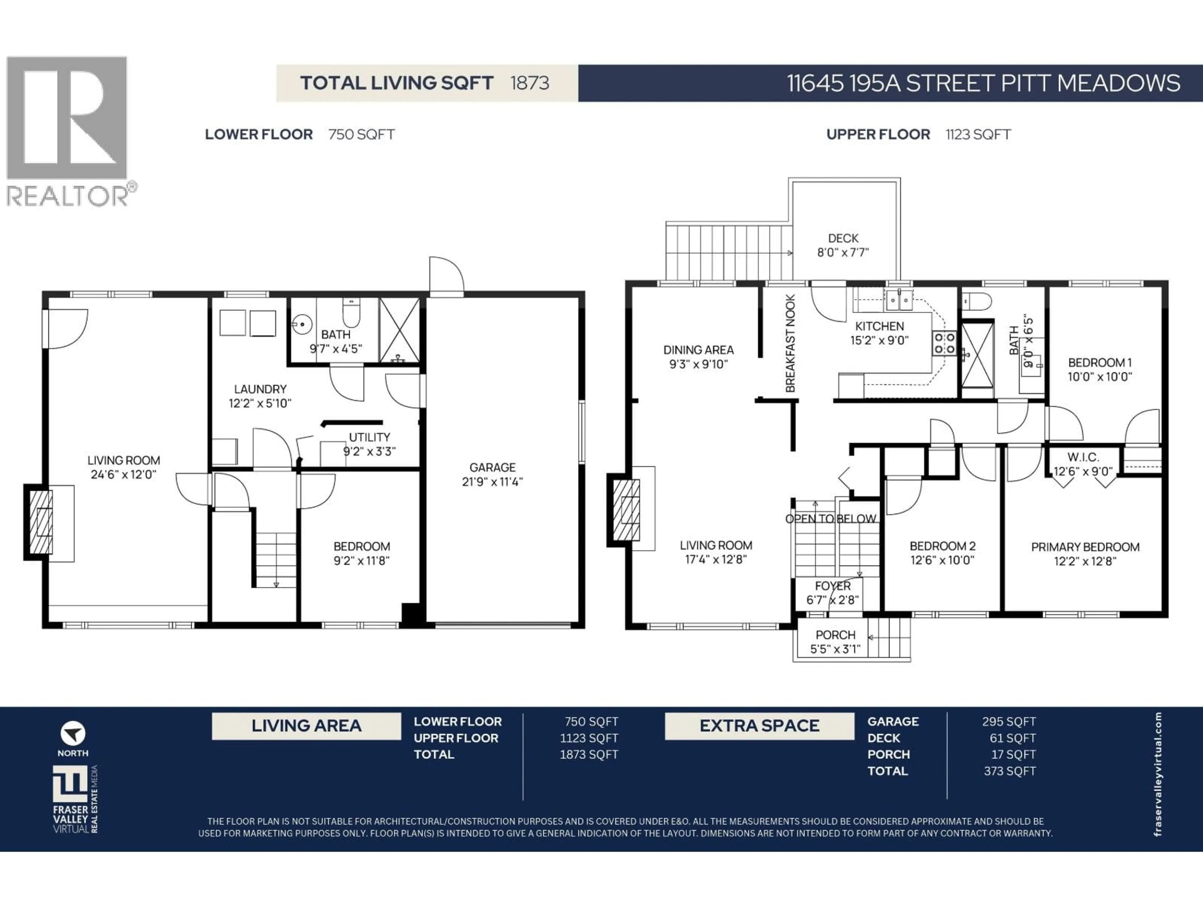 Floor plan for 11645 195A STREET, Pitt Meadows British Columbia V3Y1G3