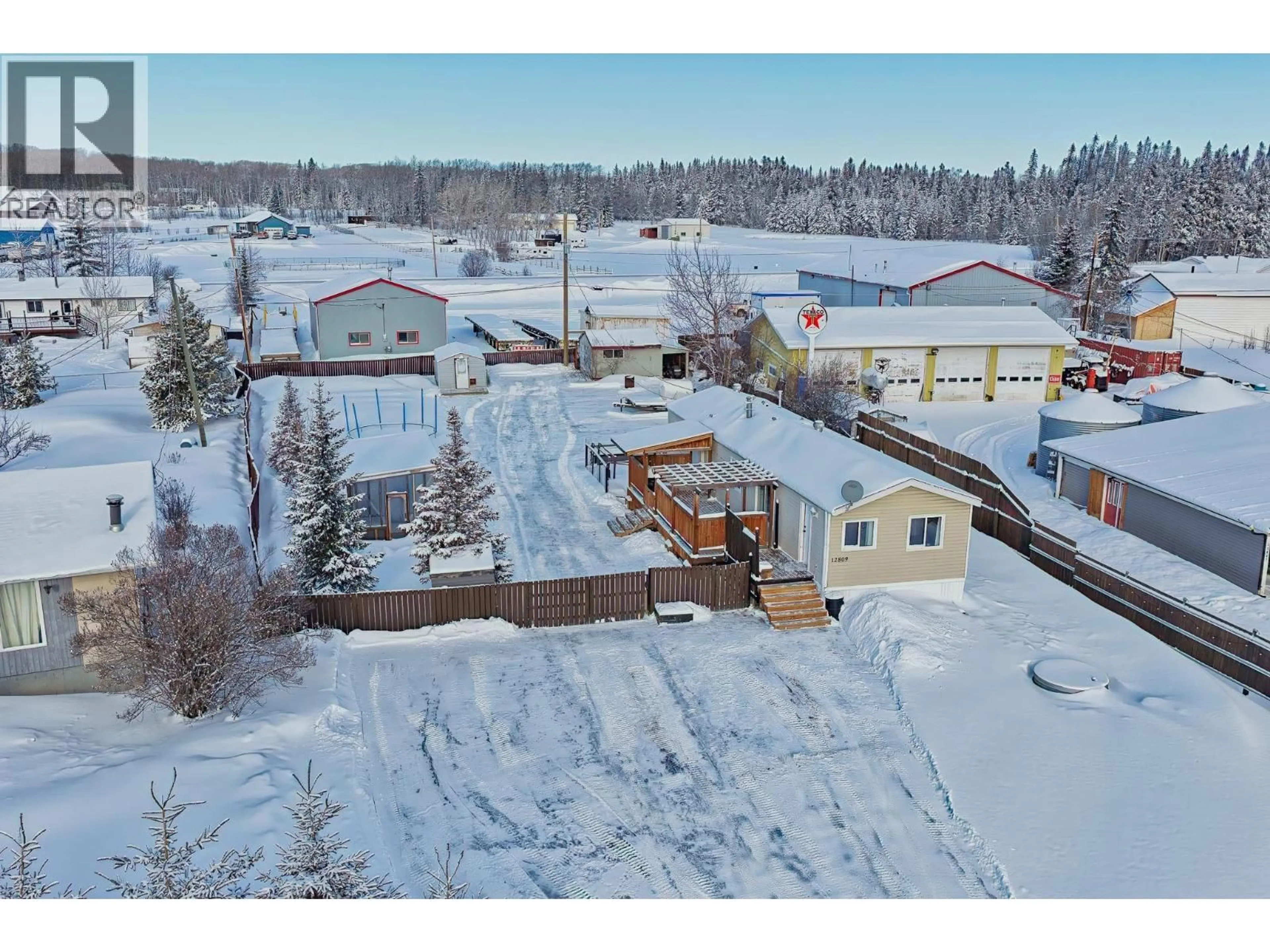 A pic from outside/outdoor area/front of a property/back of a property/a pic from drone, street for 12809 MEADOW HEIGHTS ROAD, Fort St. John British Columbia V1J8C4