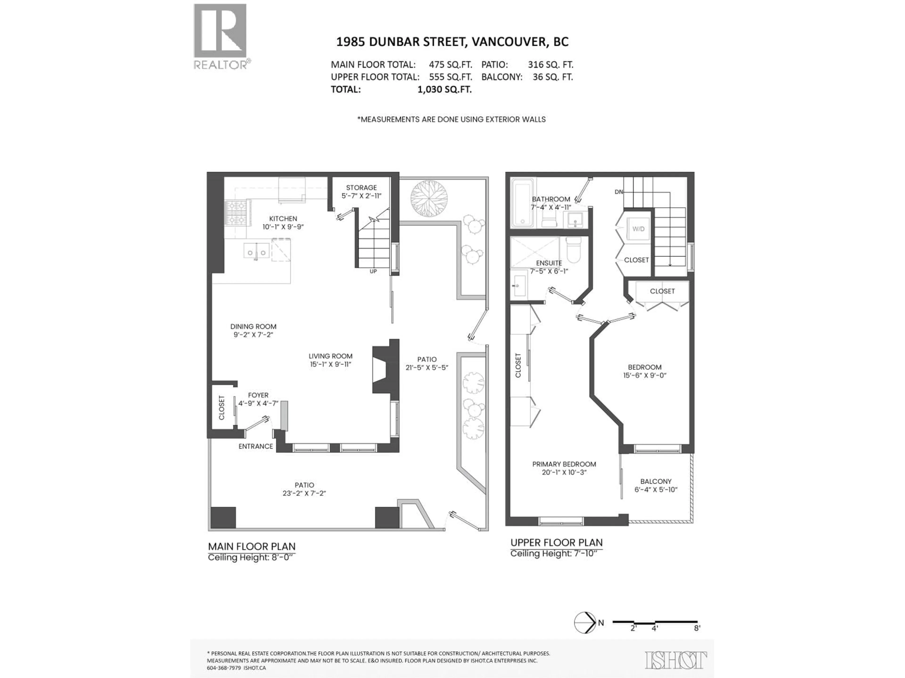 Floor plan for 1985 DUNBAR STREET, Vancouver British Columbia V6R4R5