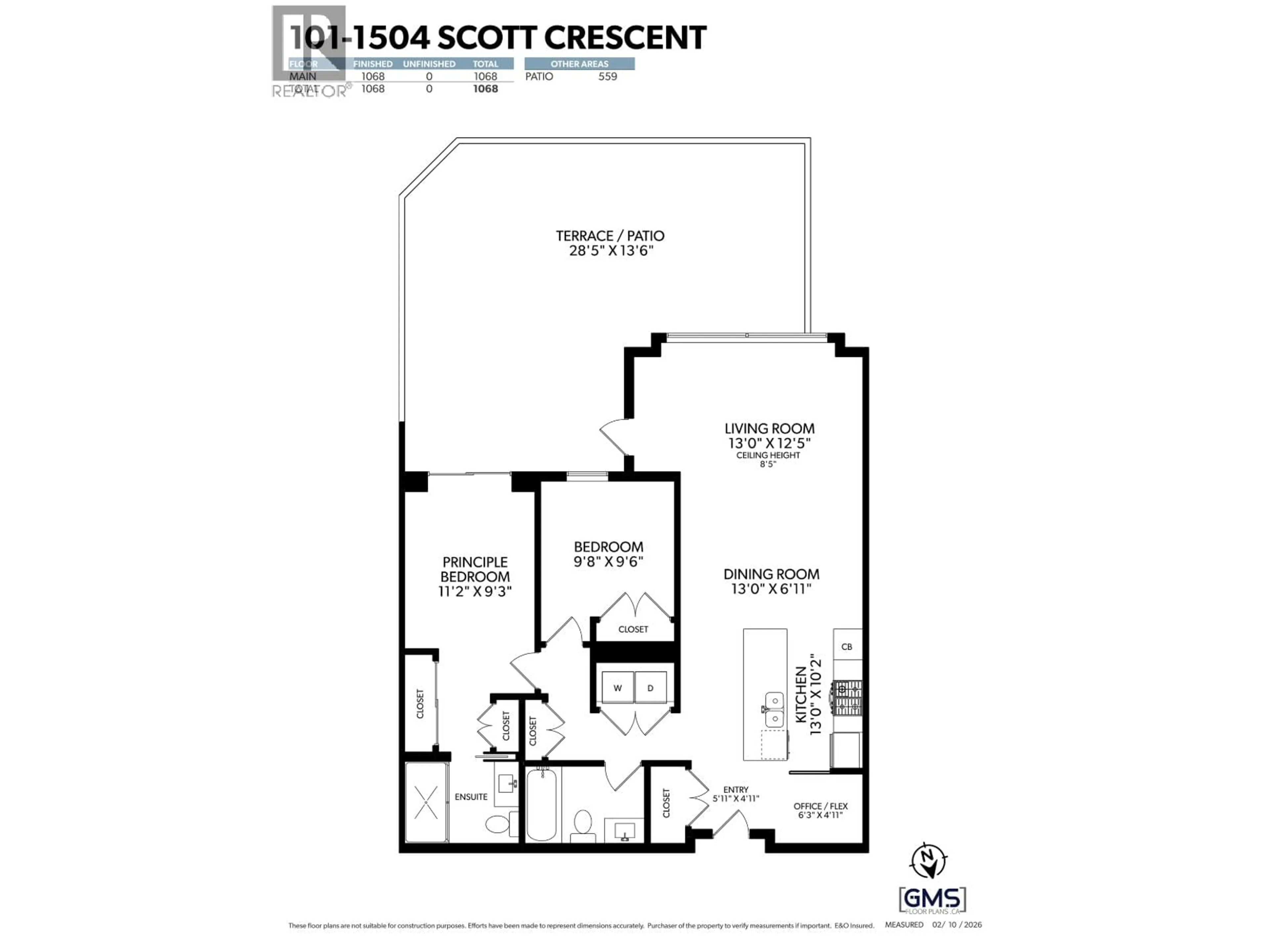 Floor plan for 101 - 1504 SCOTT CRESCENT, Squamish British Columbia V8B1G7