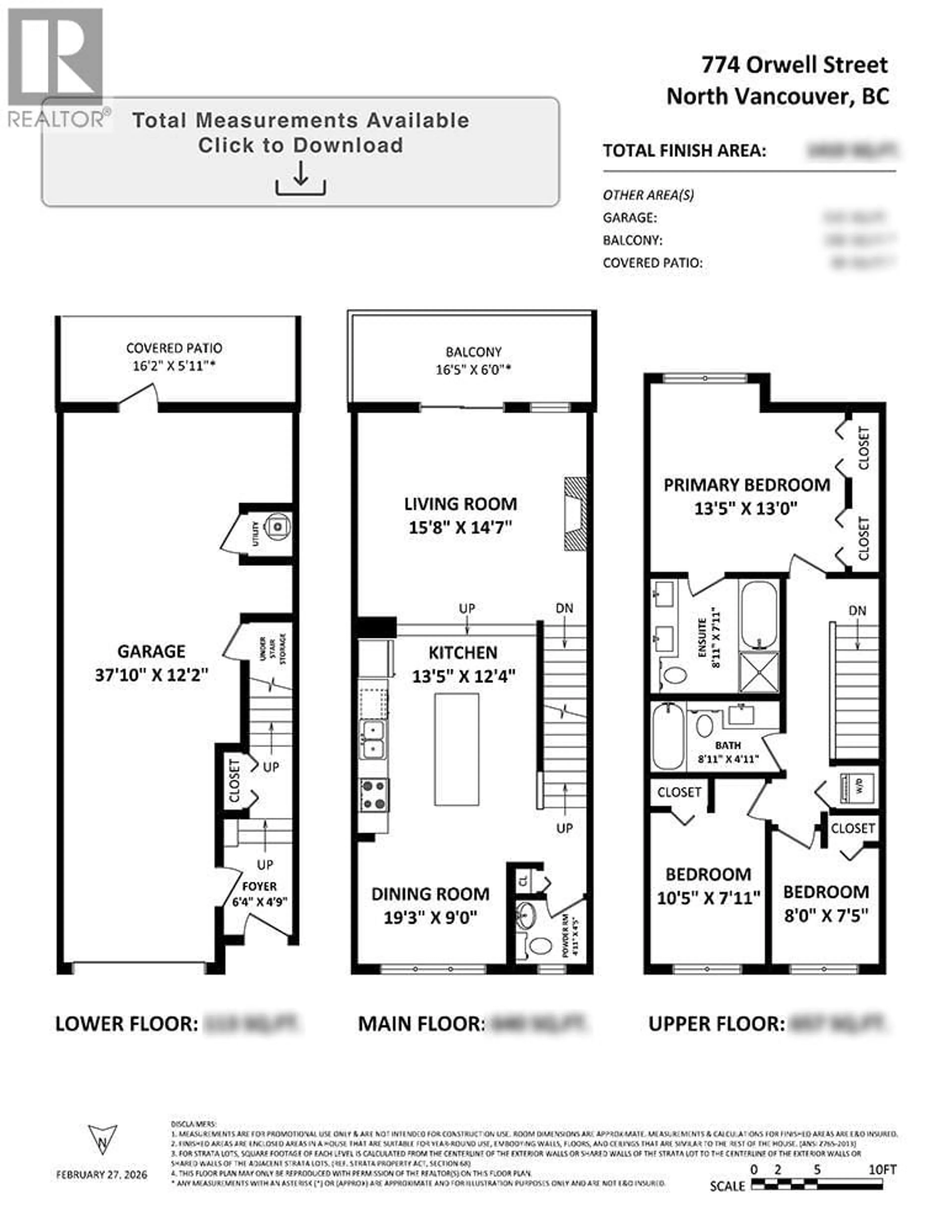 Floor plan for 774 ORWELL STREET, North Vancouver British Columbia V7J0A5