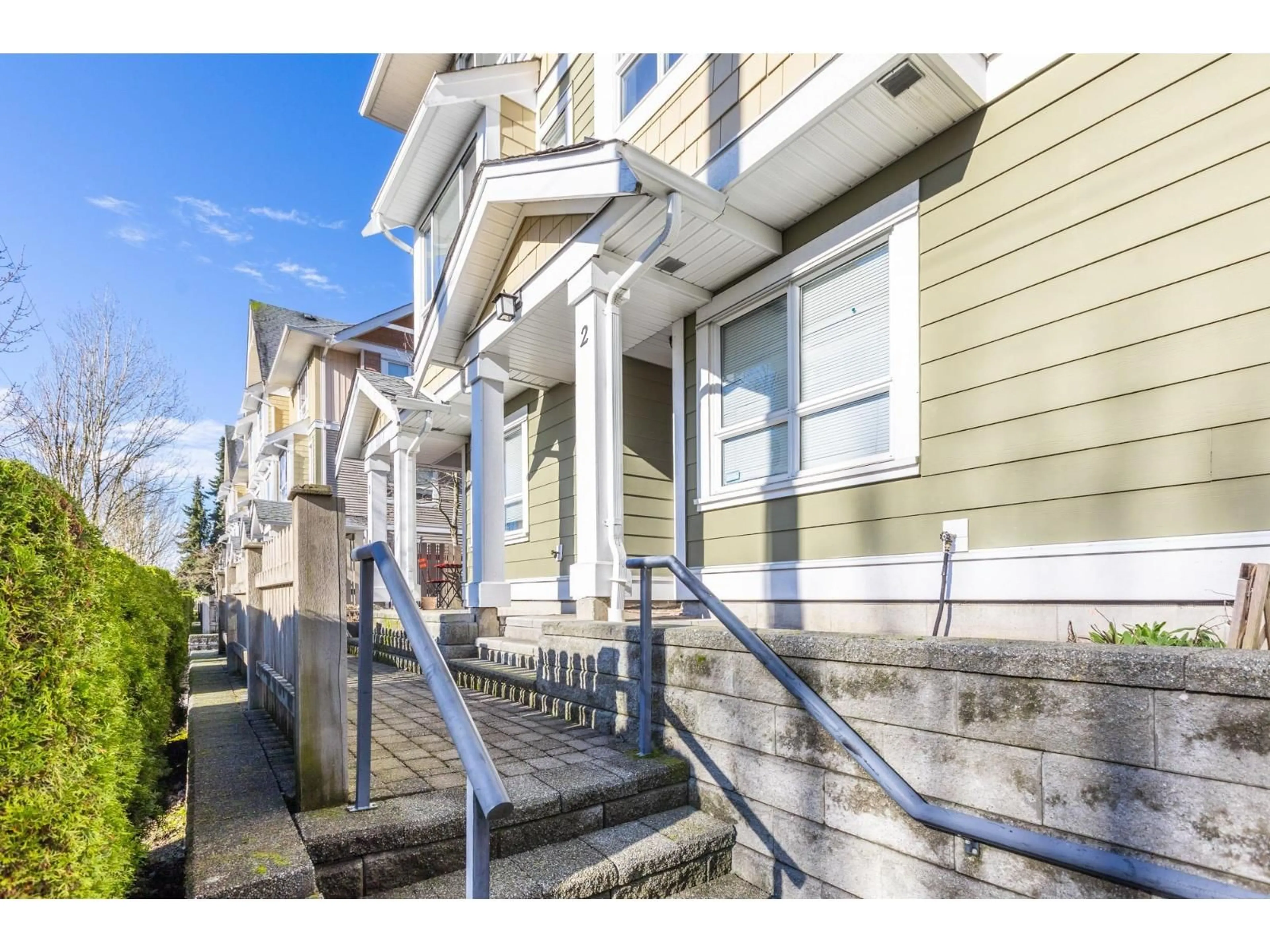 Home with vinyl exterior material, street for 2 - 20159 68 AVENUE, Langley British Columbia V2Y3H9