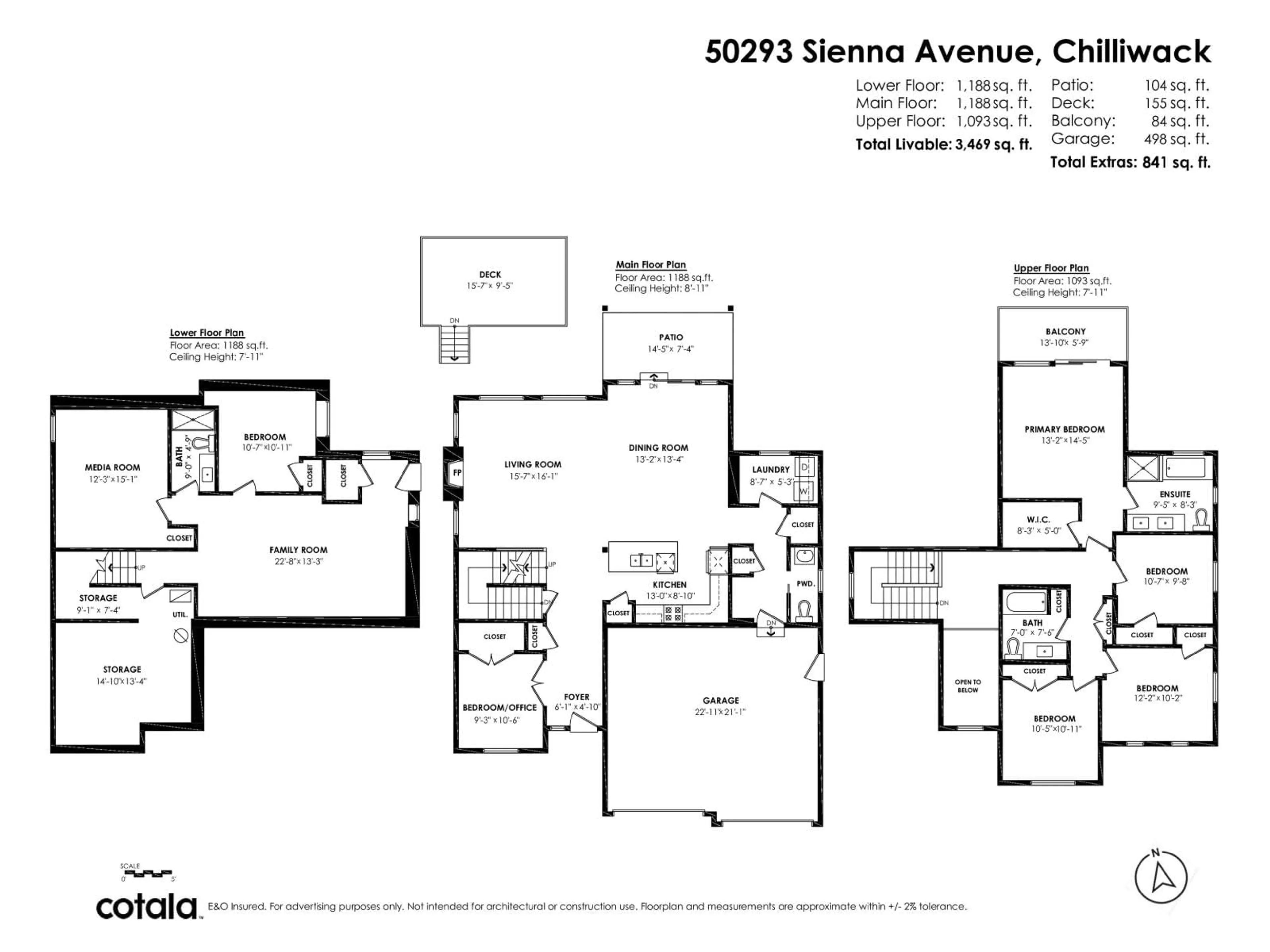 Floor plan for 50293 SIENNA AVENUE, Chilliwack British Columbia V4Z0C4