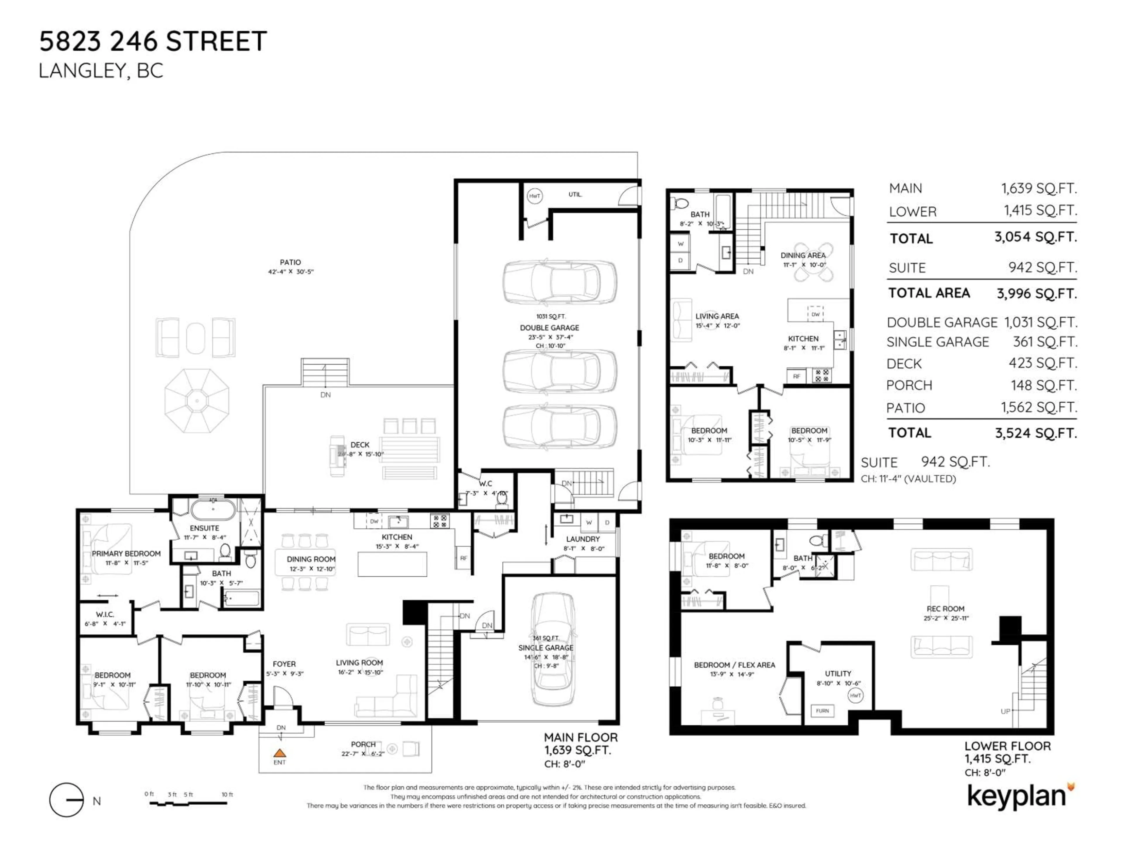 Floor plan for 5823 246 STREET, Langley British Columbia V2Z1H1