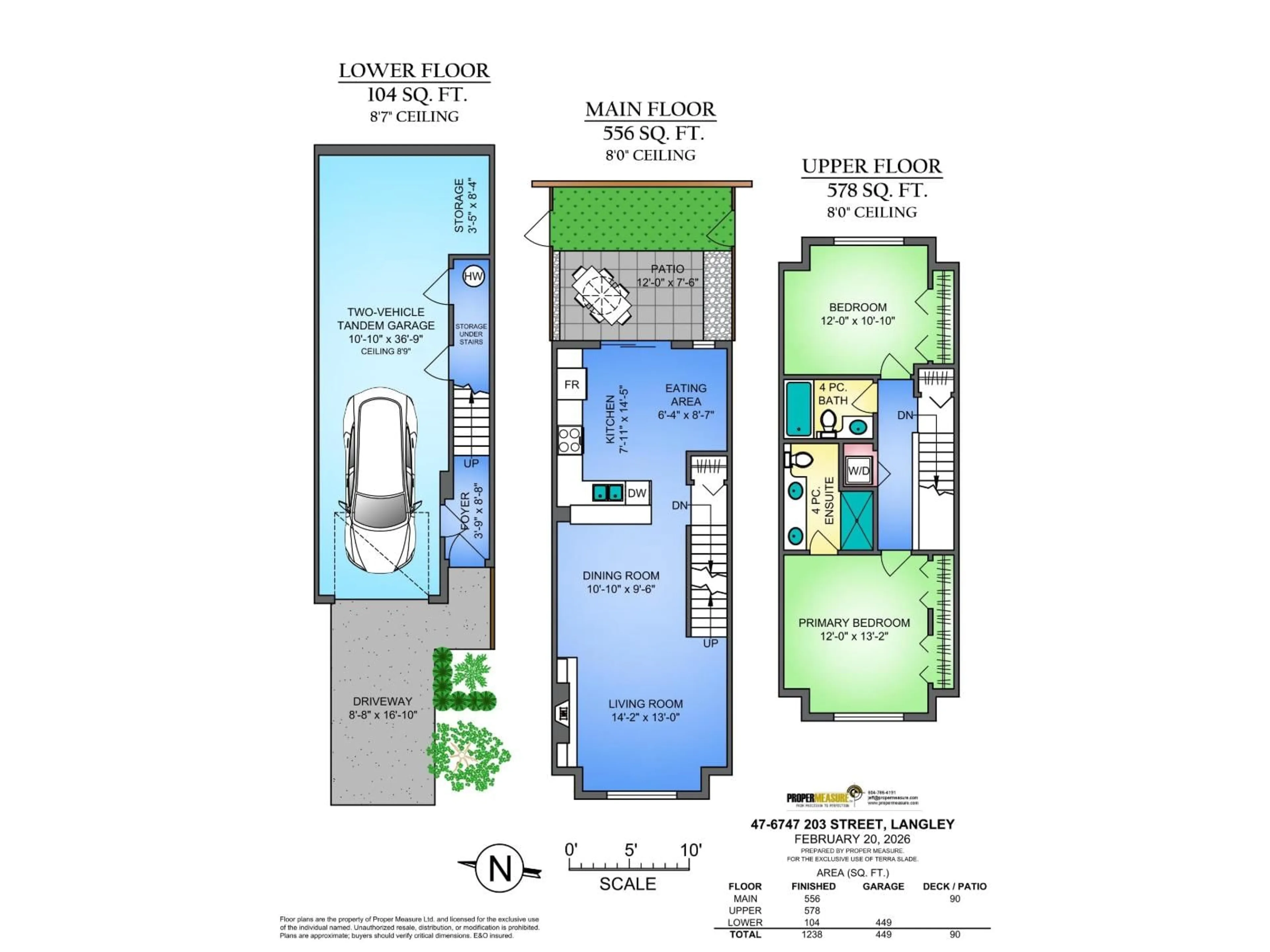 Floor plan for 47 - 6747 203 STREET, Langley British Columbia V2Y3B5