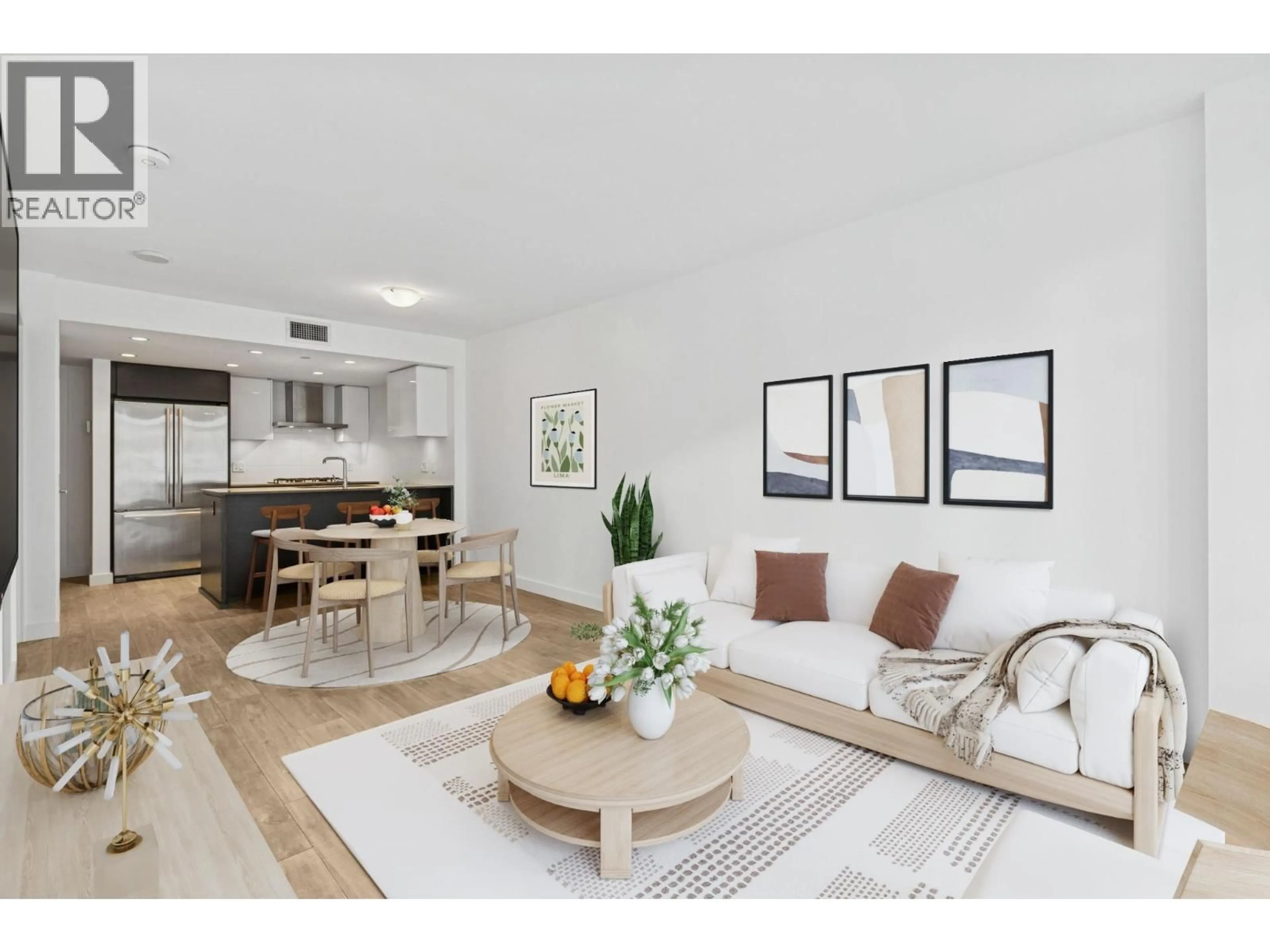 Living room with furniture, wood/laminate floor for 816 - 1618 QUEBEC STREET, Vancouver British Columbia V6A0C5