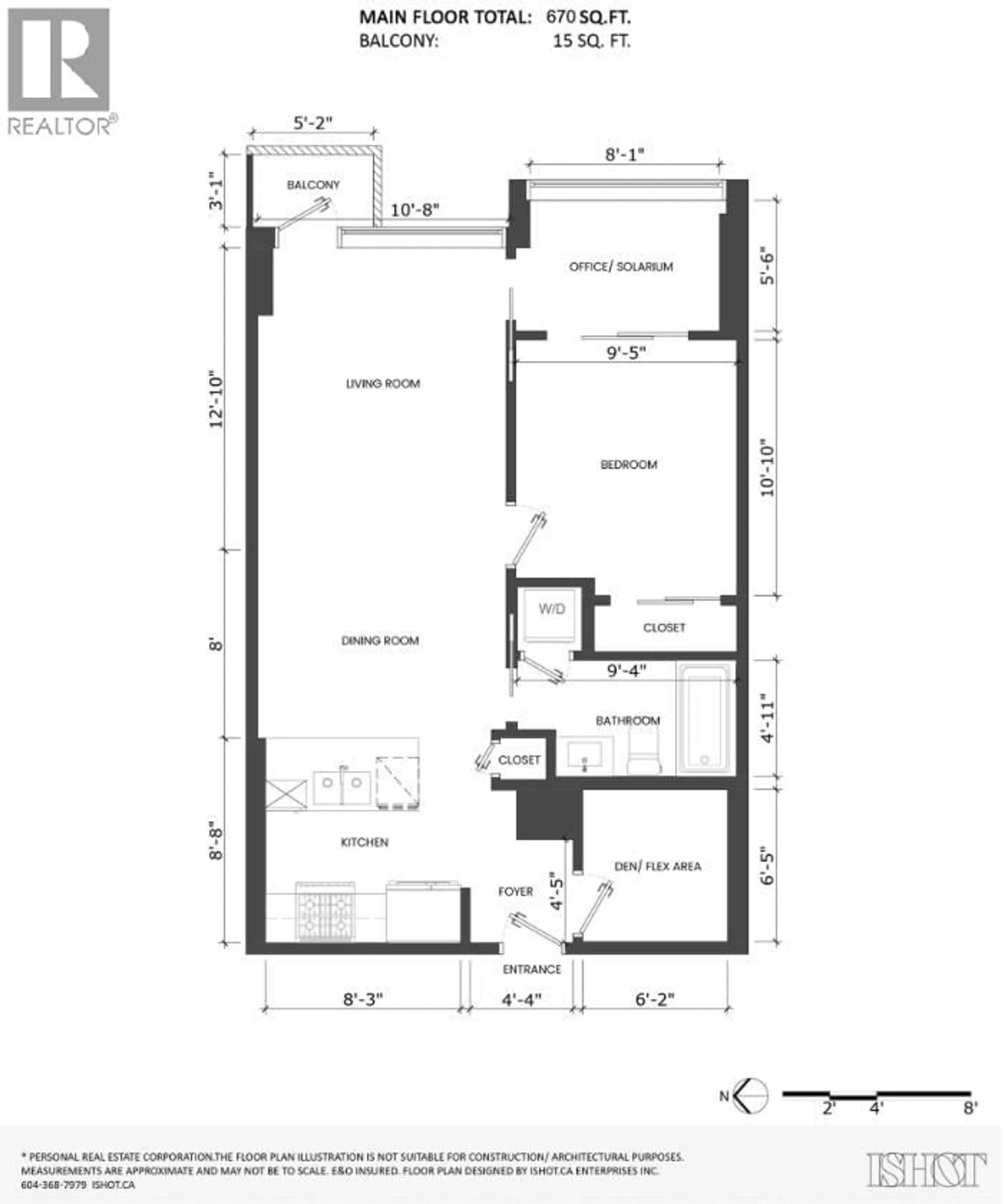 Floor plan for 816 - 1618 QUEBEC STREET, Vancouver British Columbia V6A0C5
