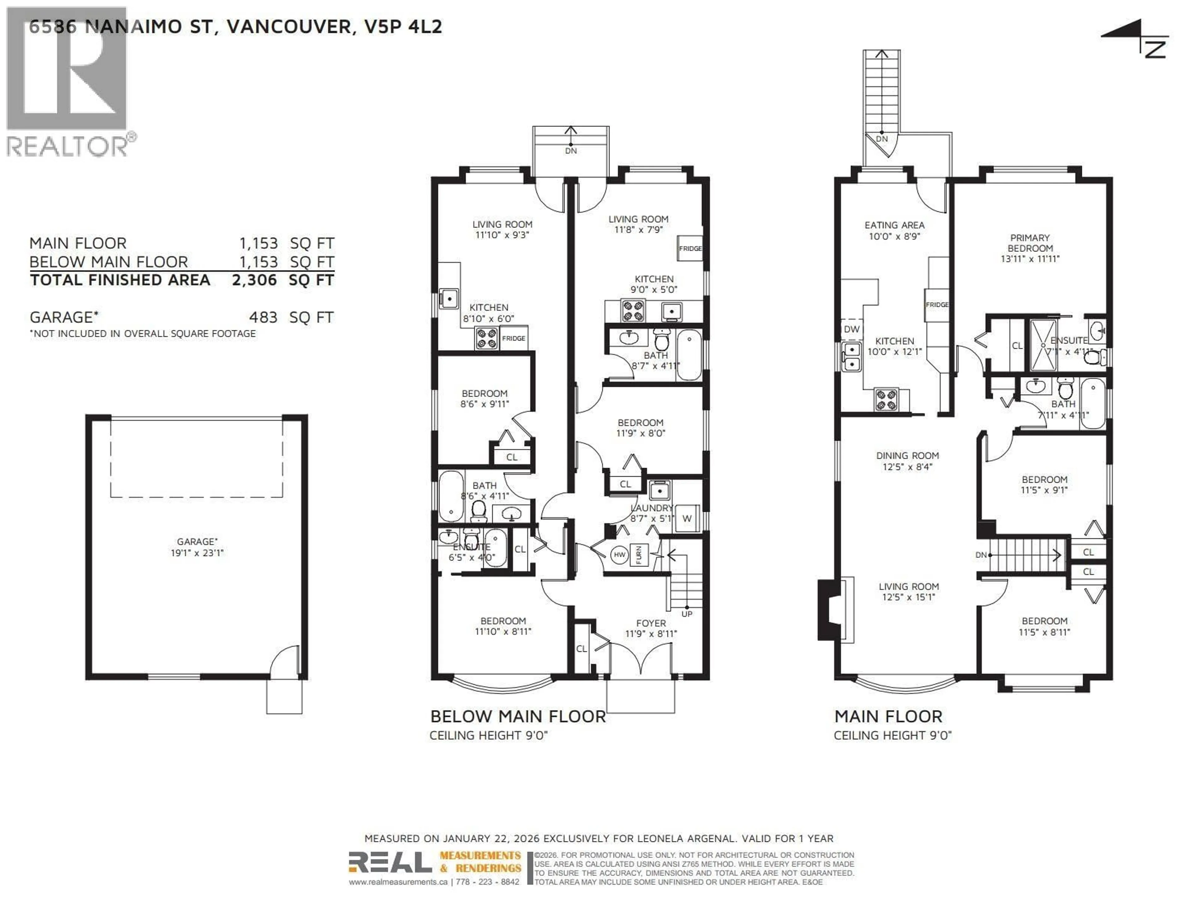 Floor plan for 6586 NANAIMO STREET, Vancouver British Columbia V5P4L2