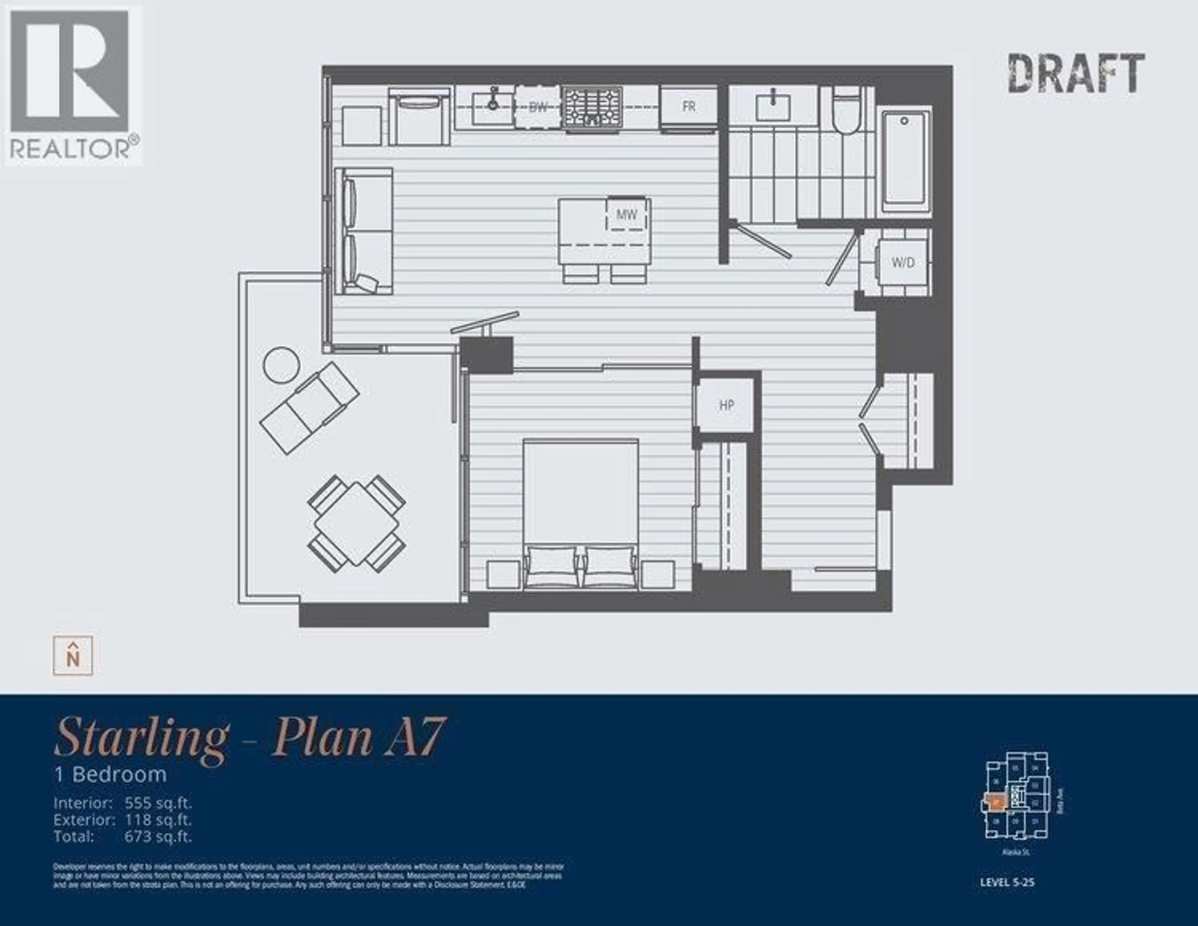 Floor plan for 1807 - 2351 BETA AVENUE, Burnaby British Columbia V5C0M2