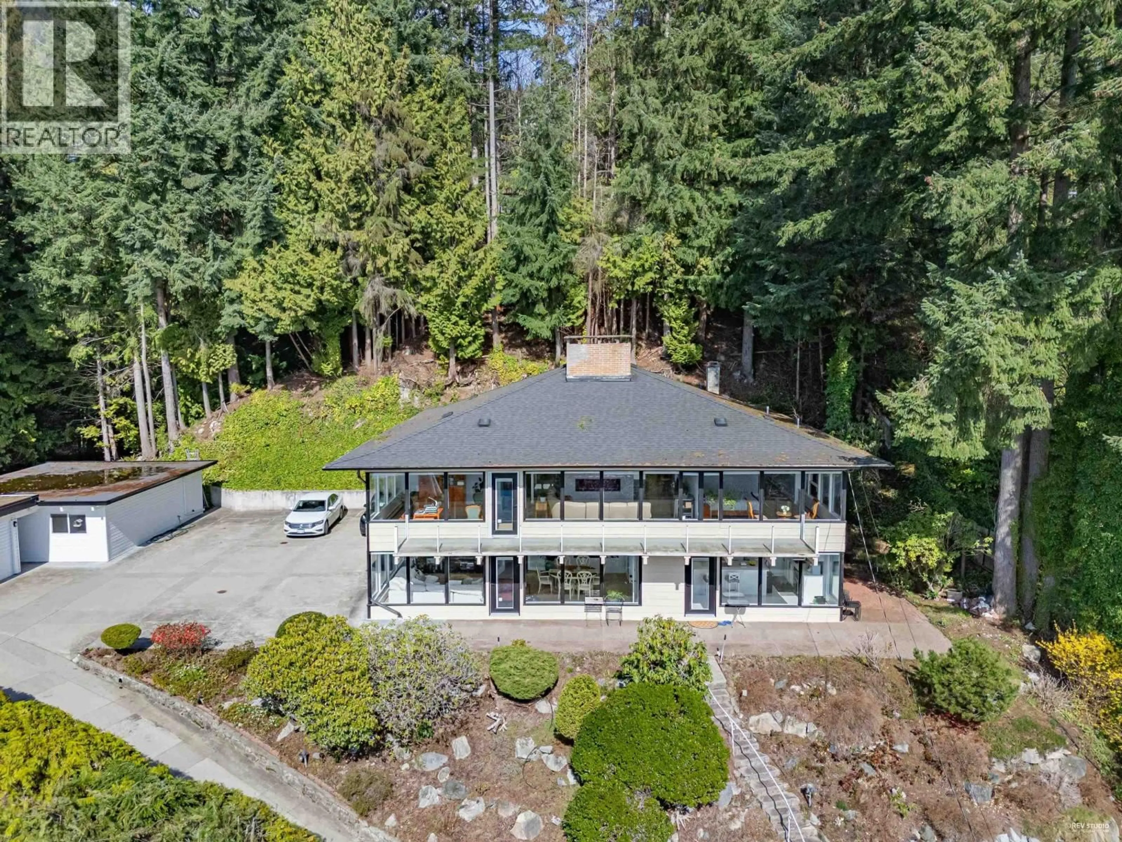 A pic from outside/outdoor area/front of a property/back of a property/a pic from drone, forest/trees view for 2755 SKILIFT PLACE, West Vancouver British Columbia V7S2T6